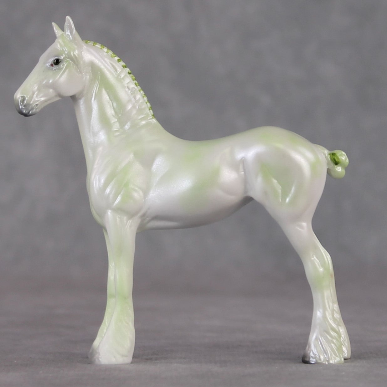 Ghiocel LE-6 Pearly White And Green Deco Custom Mare Draft Chip By Julie Keim FS25