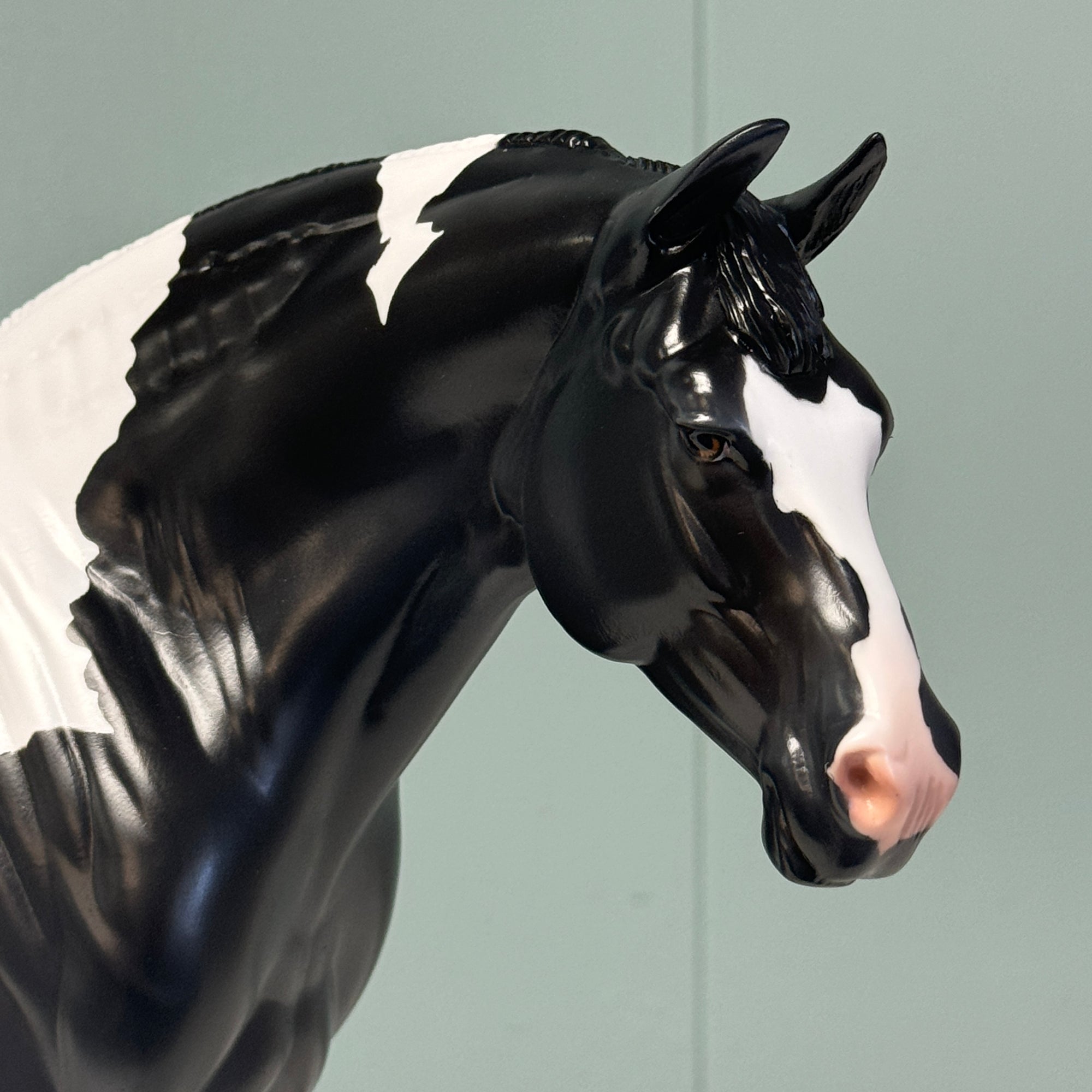 Downpour OOAK Black TObiano Custom Heavy Draft By Jess Hamill EQ24