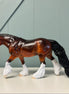 Acid Rock OOAK Dappled Red Bay Custom Irish Cob By Dawn Quick EQ24