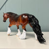 Acid Rock OOAK Dappled Red Bay Custom Irish Cob By Dawn Quick EQ24