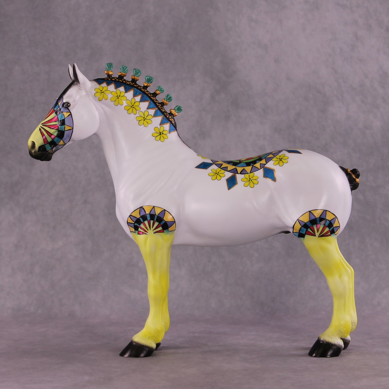 "Geometric Garden" OOAK Standing Draft by Dawn Quick SHCF25OS