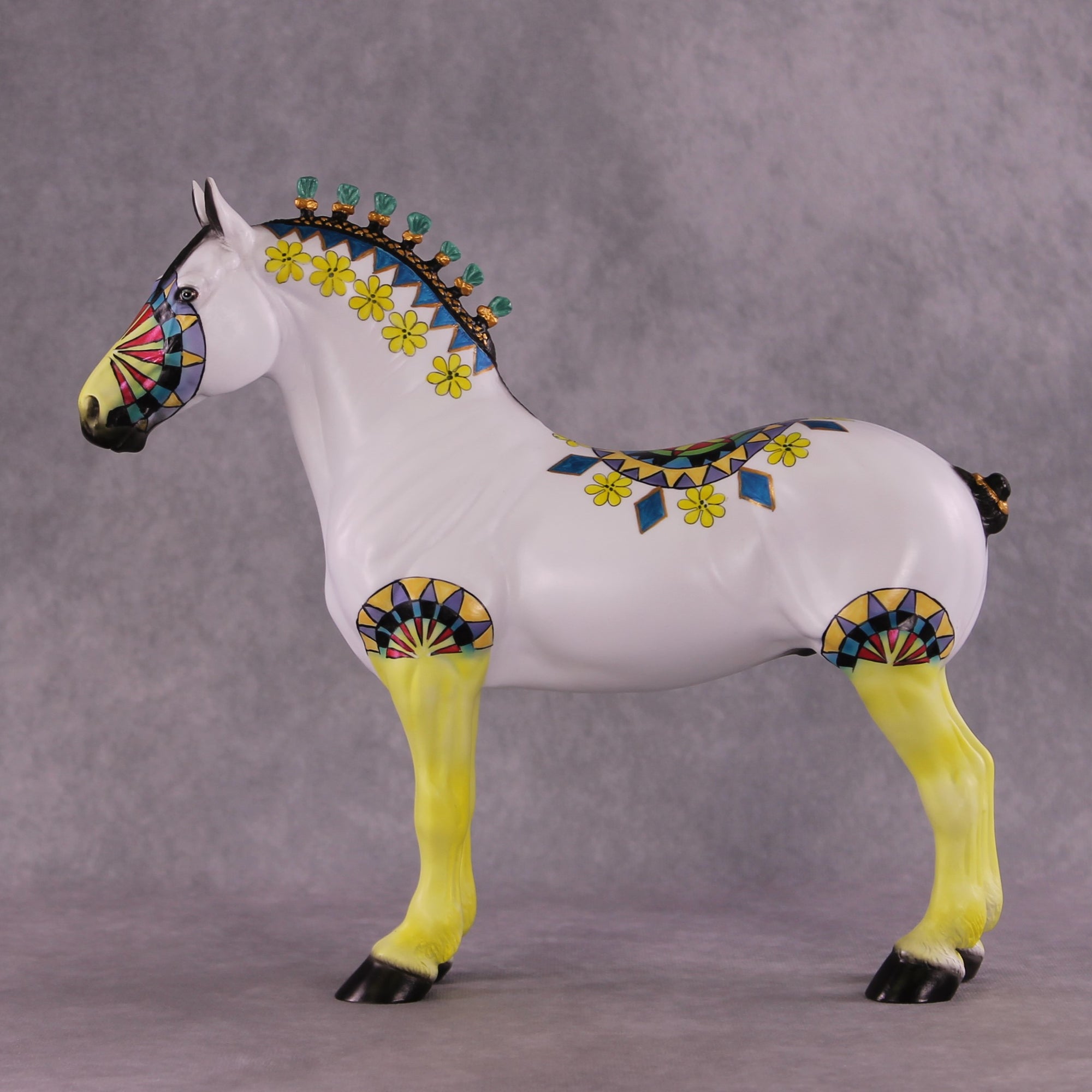 "Geometric Garden" OOAK Standing Draft by Dawn Quick SHCF25OS