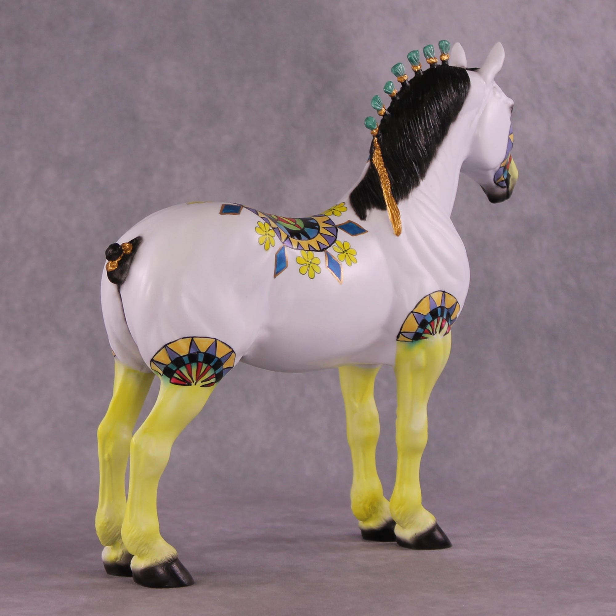 "Geometric Garden" OOAK Standing Draft by Dawn Quick SHCF25OS