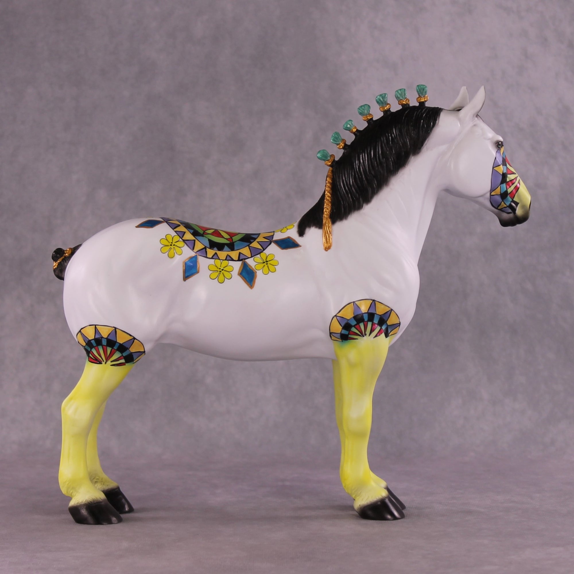 "Geometric Garden" OOAK Standing Draft by Dawn Quick SHCF25OS