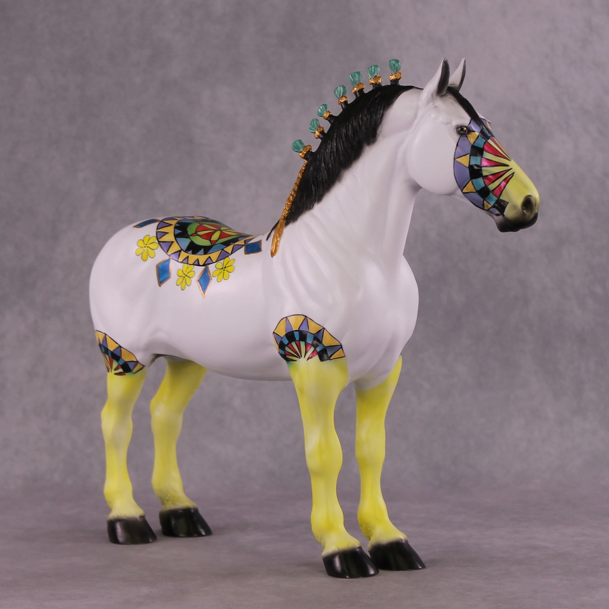 "Geometric Garden" OOAK Standing Draft by Dawn Quick SHCF25OS