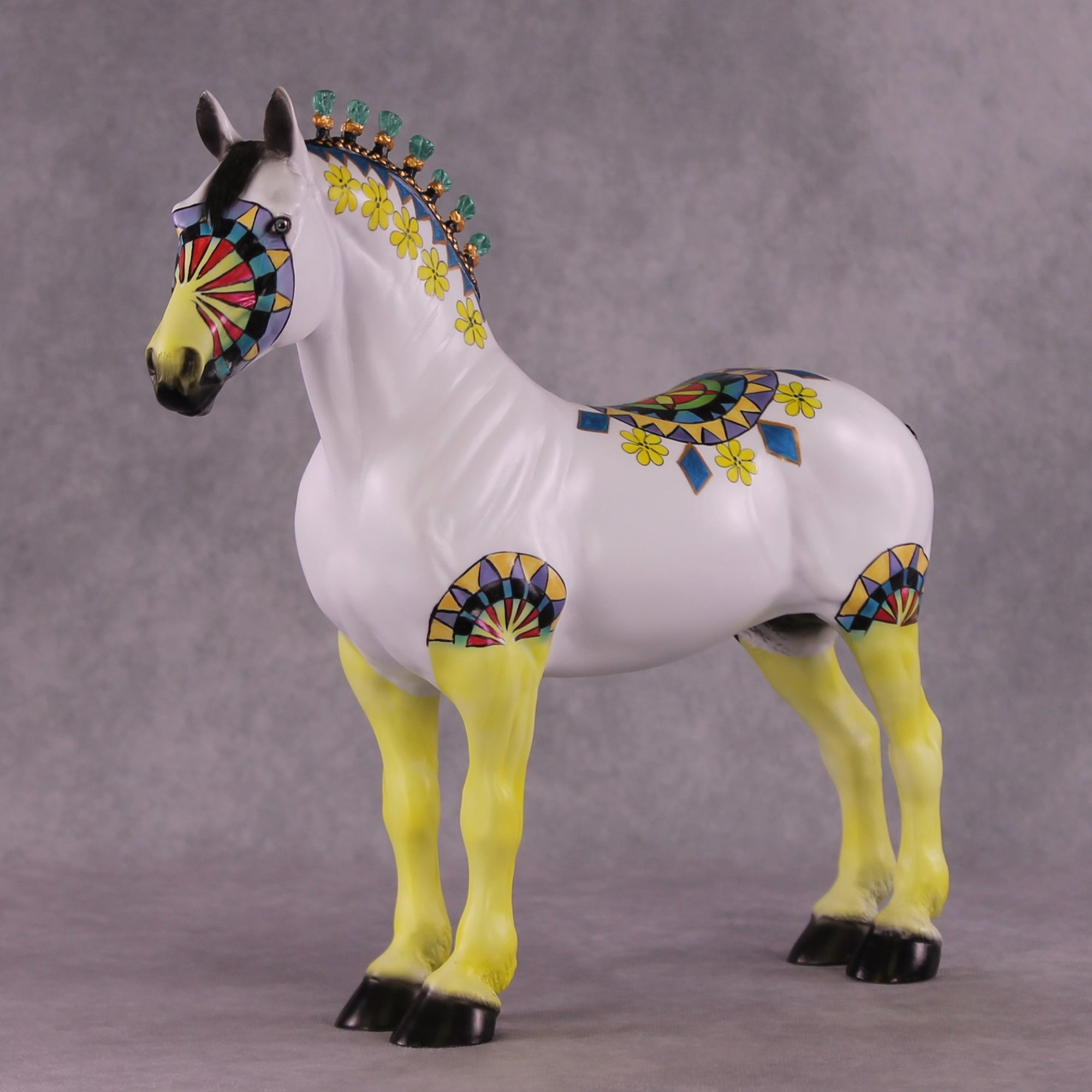 "Geometric Garden" OOAK Standing Draft by Dawn Quick SHCF25OS