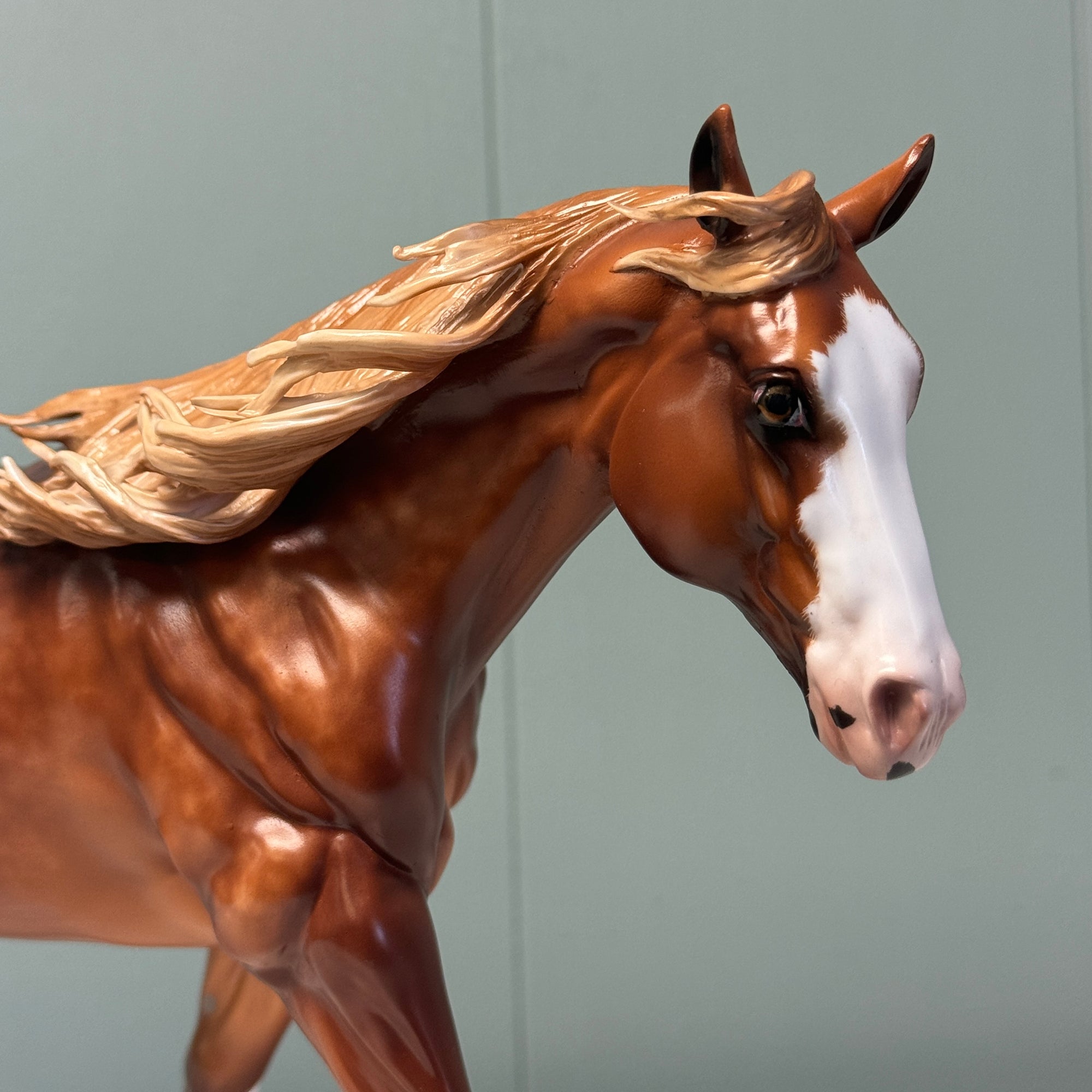 To and Fro OOAK Dappled Chestnut Running Stock Horse By Sheryl Leisure Best Offers 7/2/24