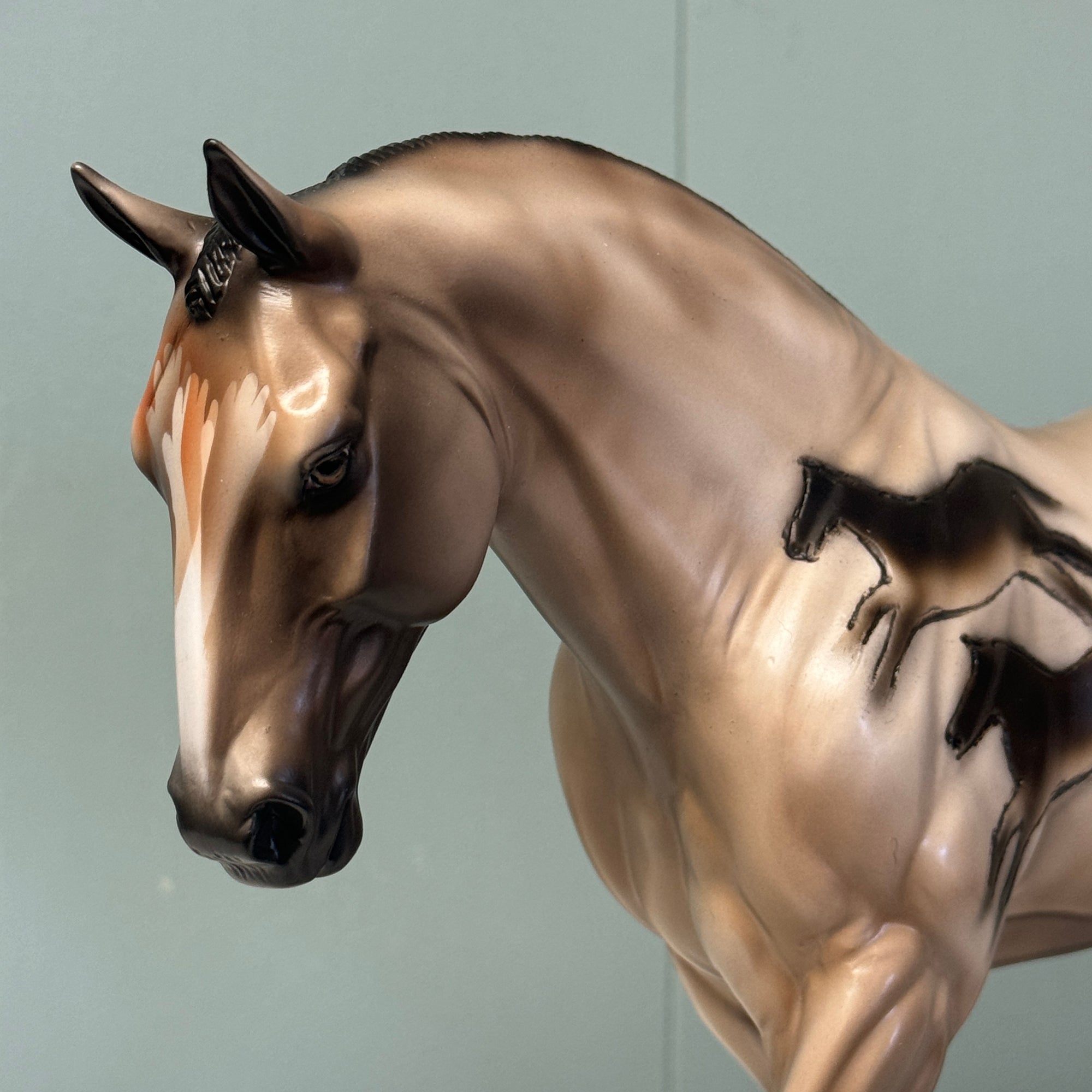 Lascaux Irish Draught OOAK Cave Drawing Deco Irish Draught By Sheryl Leisure EQ24 BEST OFFER 7/16/24