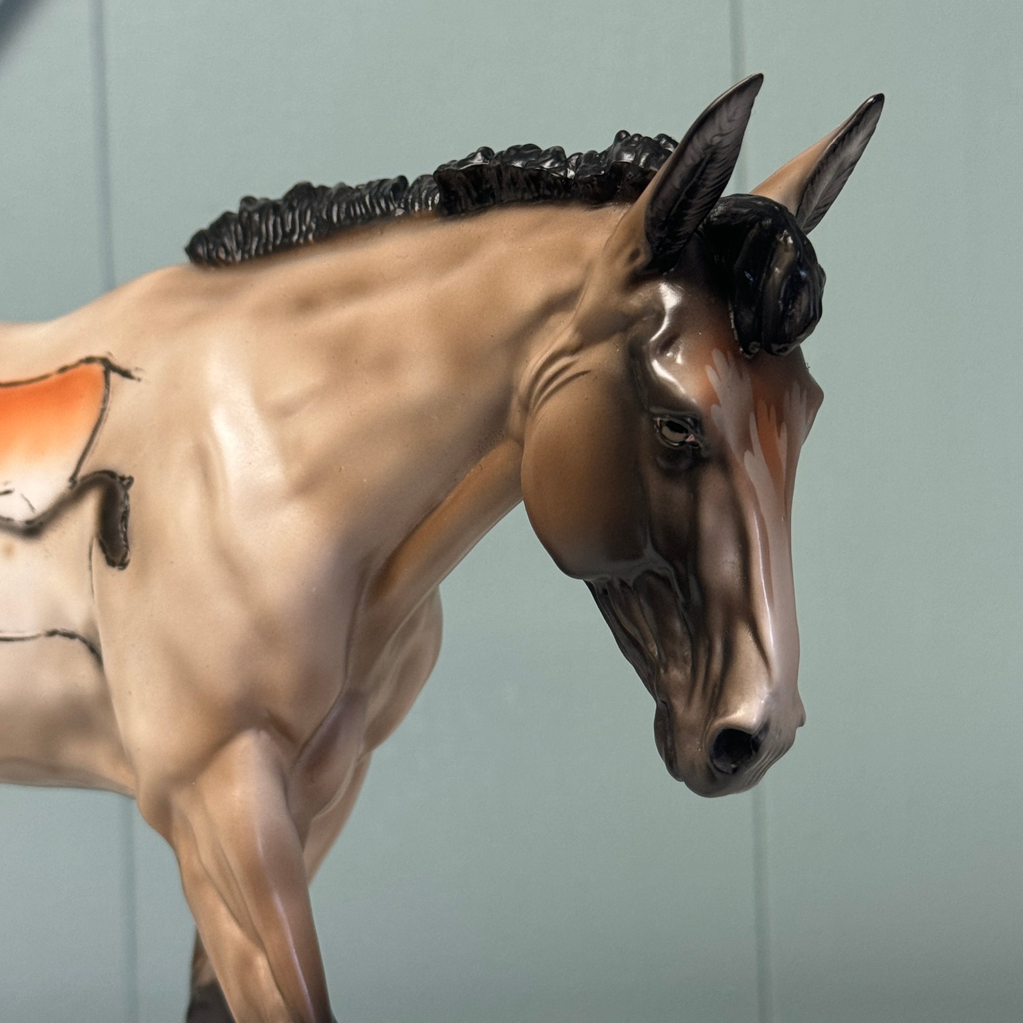 Lascaux Mule OOAK Cave Drawing Deco Mule By Sheryl Leisure EQ24 BEST OFFER 7/16/24