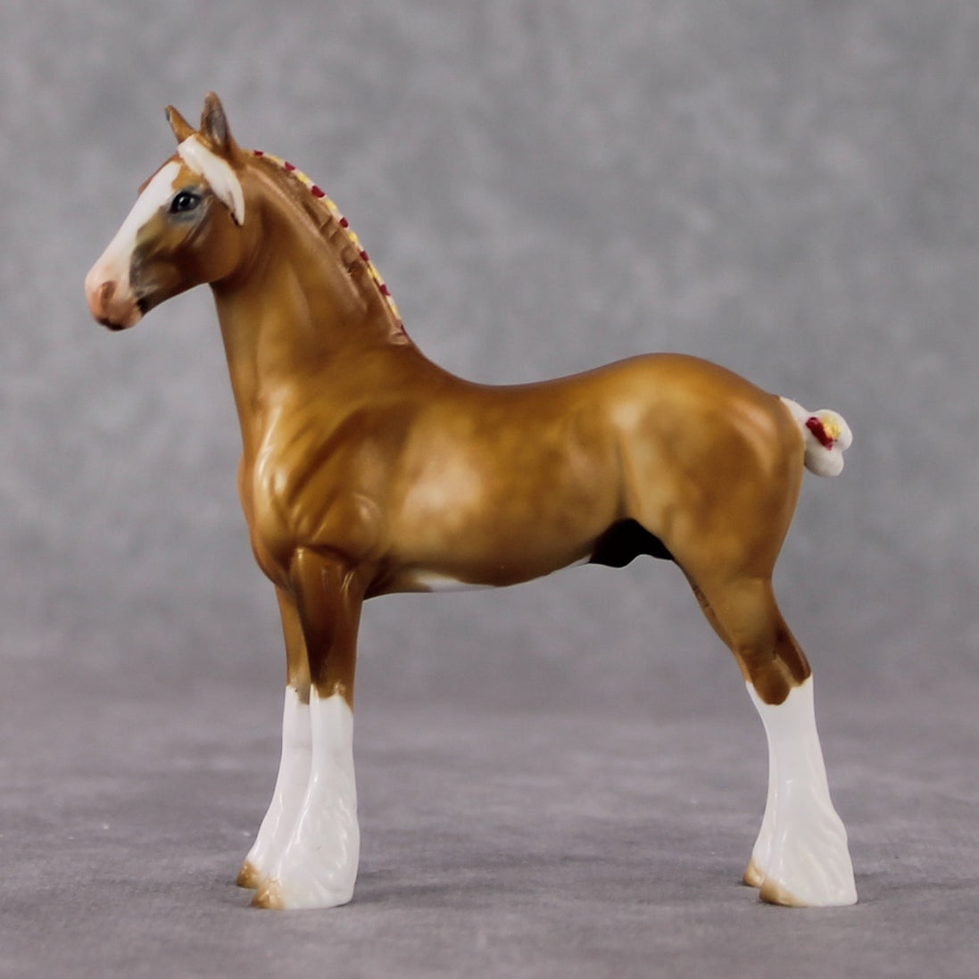"Mini Guy on the Chiefs" LE-3 Dappled Palomino Draft Chip By Julie Keim-Secret Surprise Chip Drop