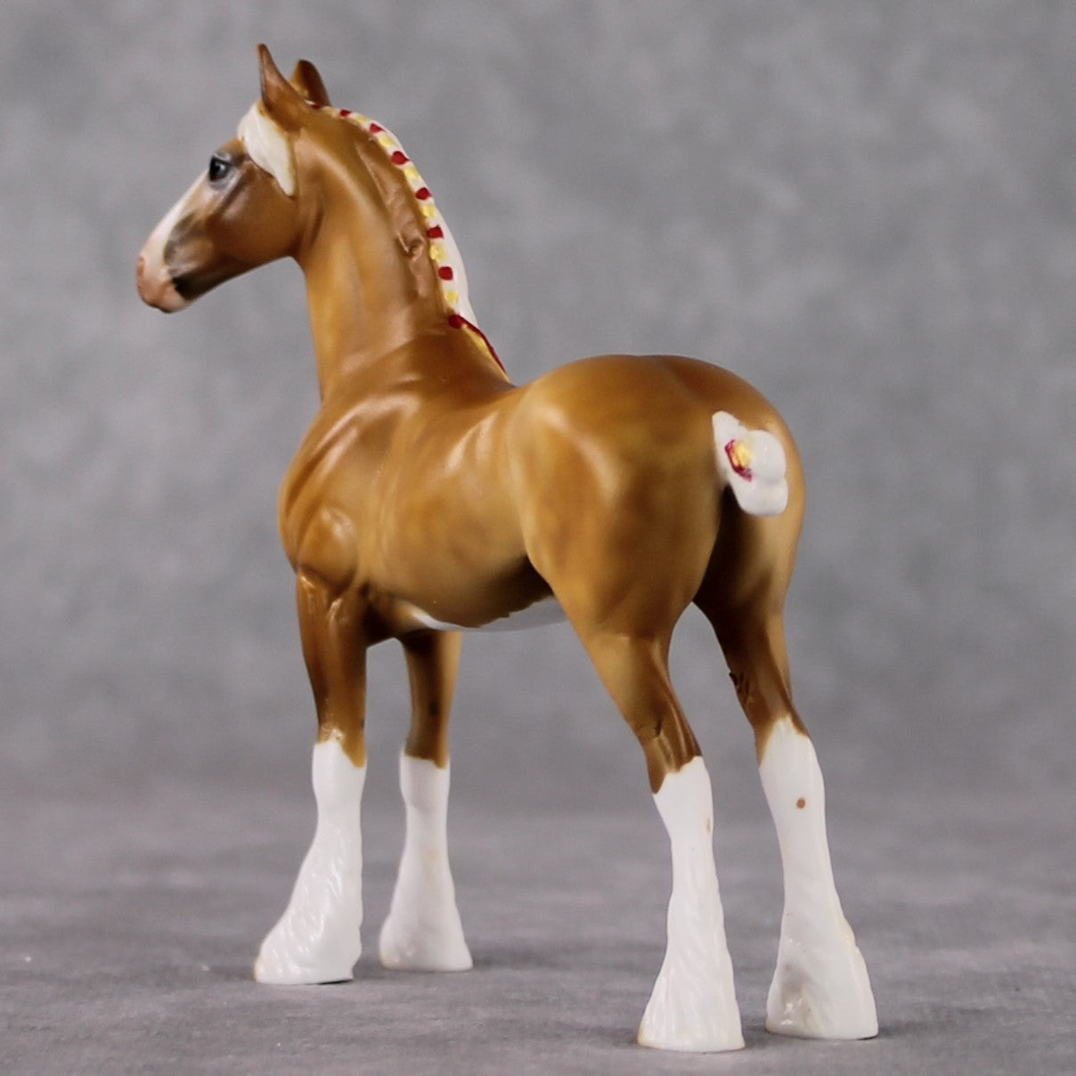 "Mini Guy on the Chiefs" LE-3 Dappled Palomino Draft Chip By Julie Keim-Secret Surprise Chip Drop