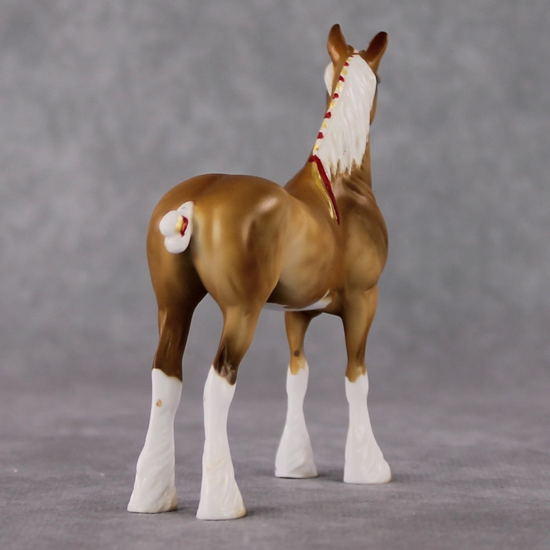 "Mini Guy on the Chiefs" LE-3 Dappled Palomino Draft Chip By Julie Keim-Secret Surprise Chip Drop