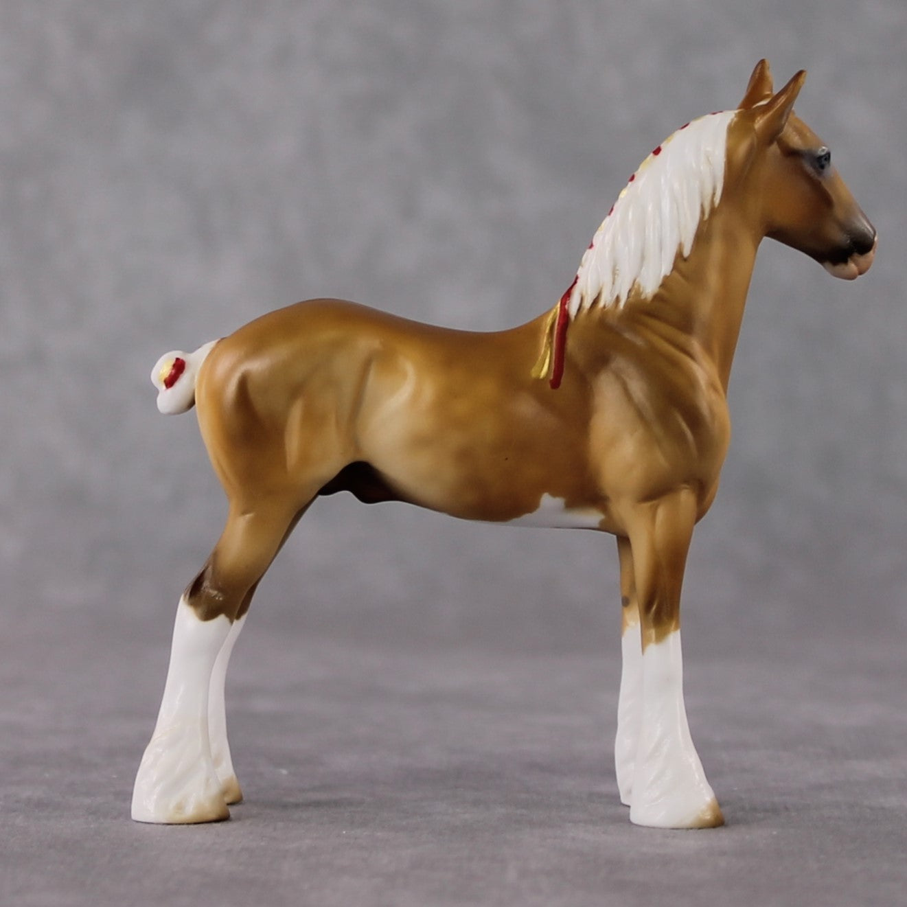 "Mini Guy on the Chiefs" LE-3 Dappled Palomino Draft Chip By Julie Keim-Secret Surprise Chip Drop