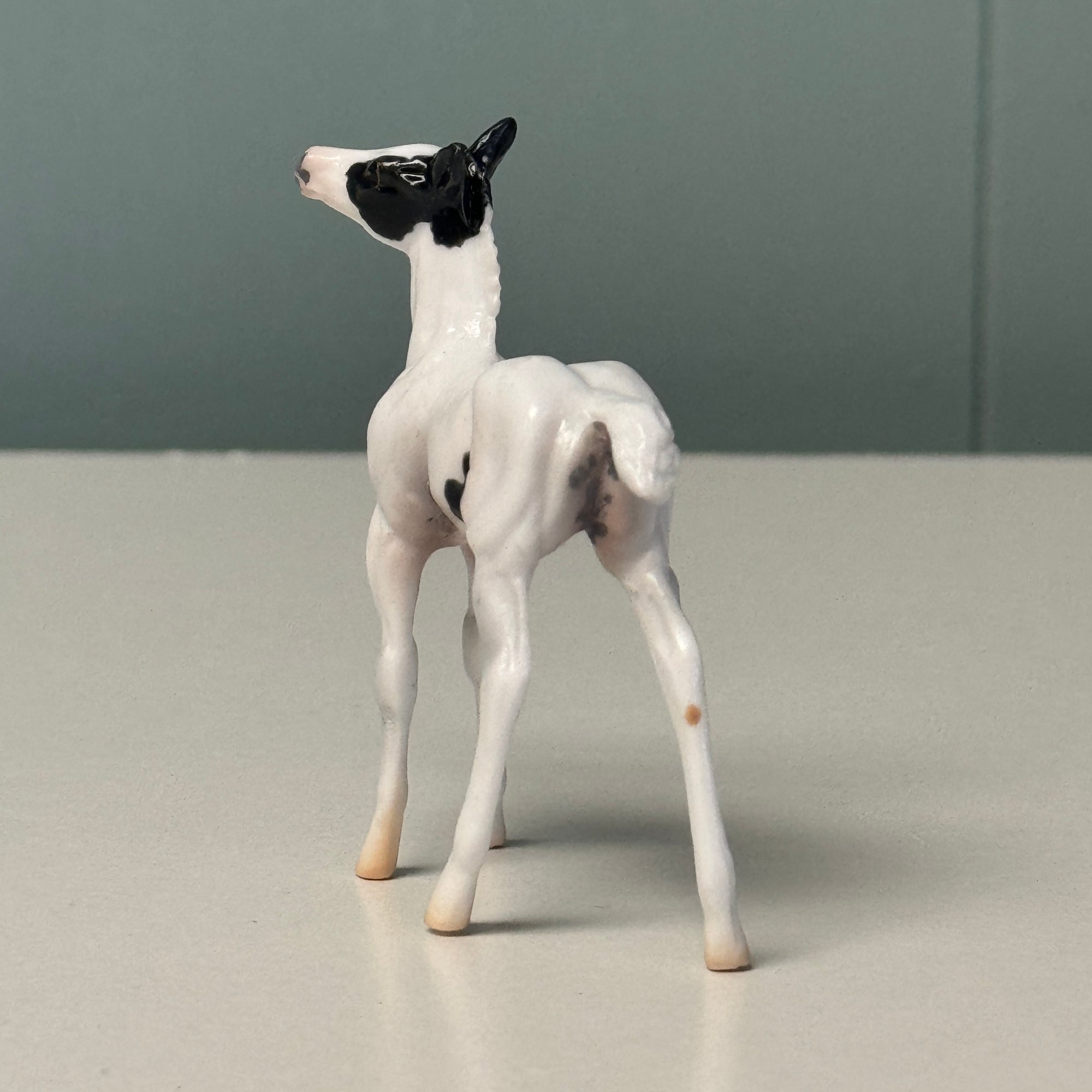 Shadow Dove OOAK Black Tobiano Foal Chip By Jess Hamill EQ24