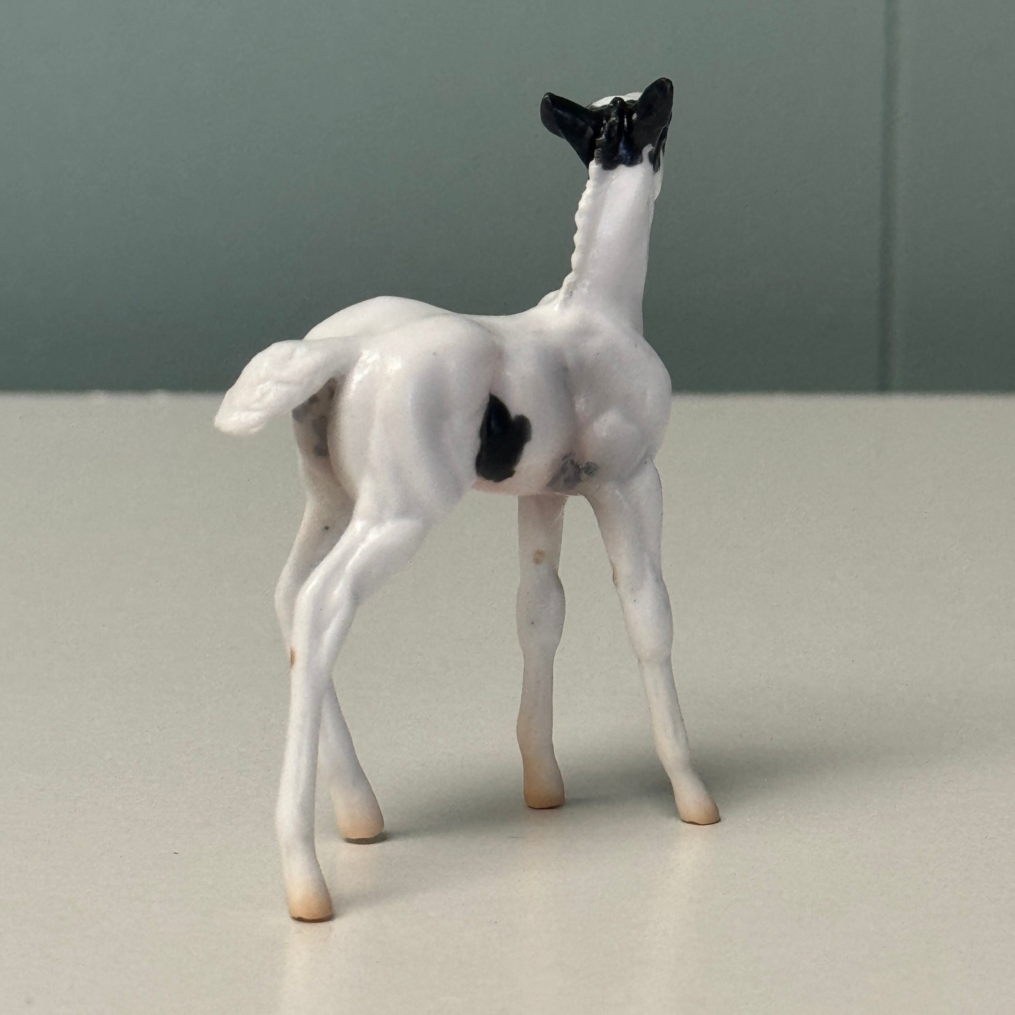 Shadow Dove OOAK Black Tobiano Foal Chip By Jess Hamill EQ24