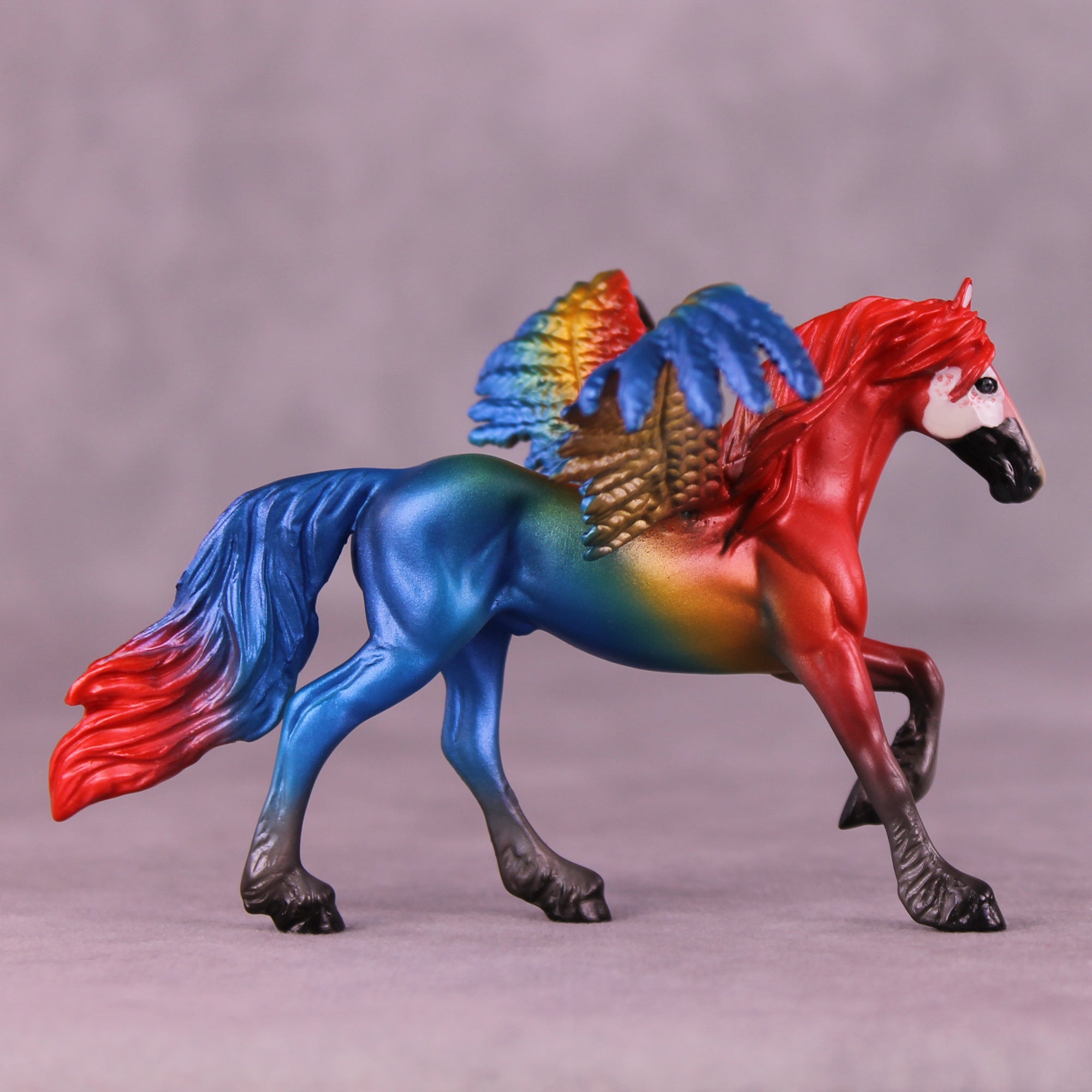 Scarlet Macaw FCM OOAK Chip Grab Bag by Jess Hamill MS25