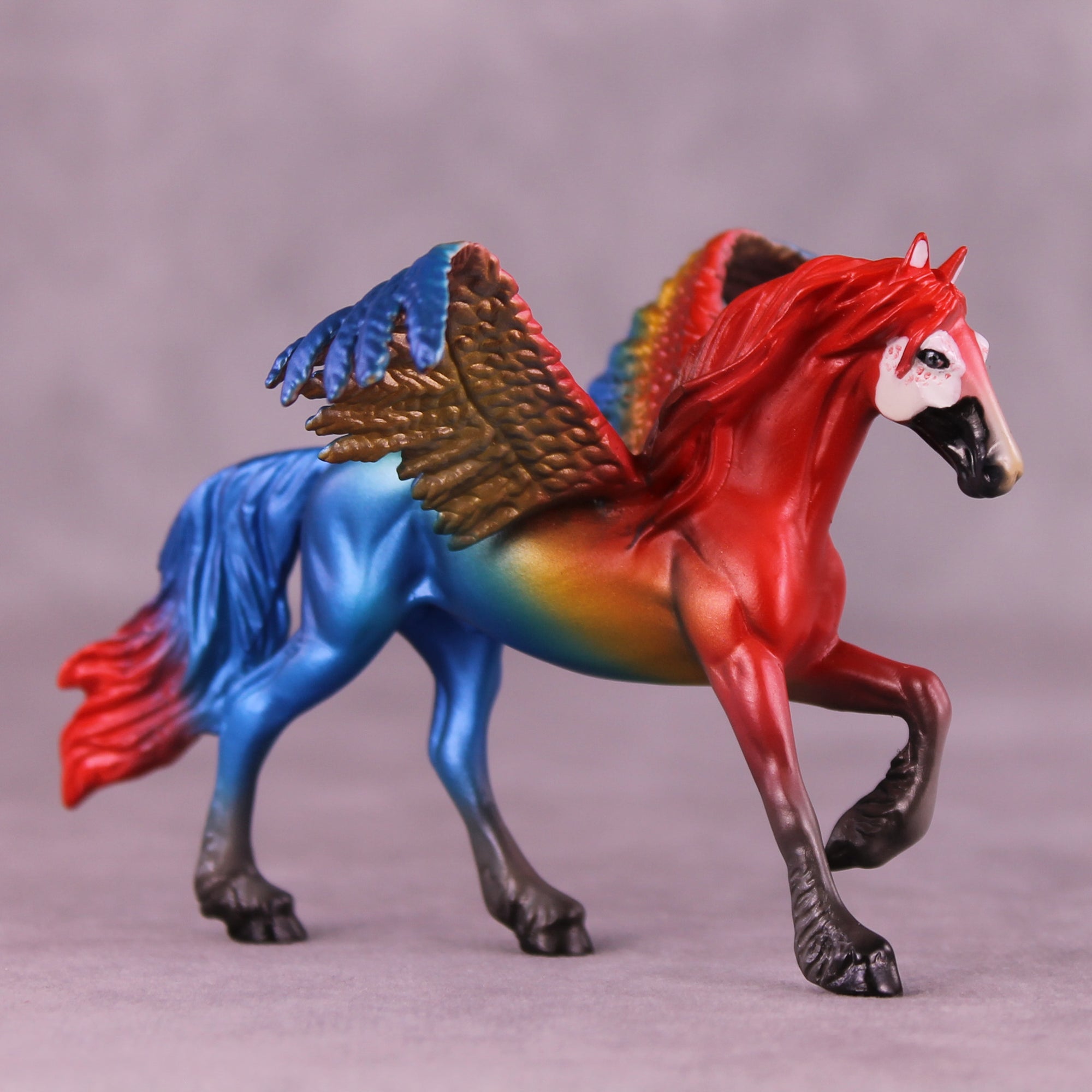 Scarlet Macaw FCM OOAK Chip Grab Bag by Jess Hamill MS25