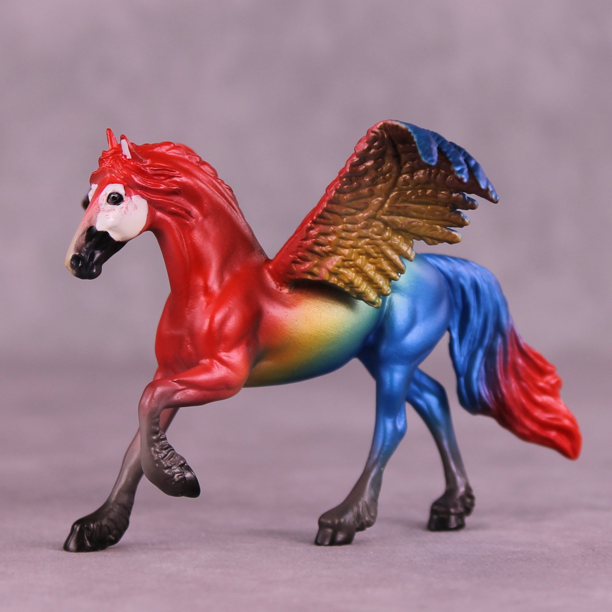 Scarlet Macaw FCM OOAK Chip Grab Bag by Jess Hamill MS25