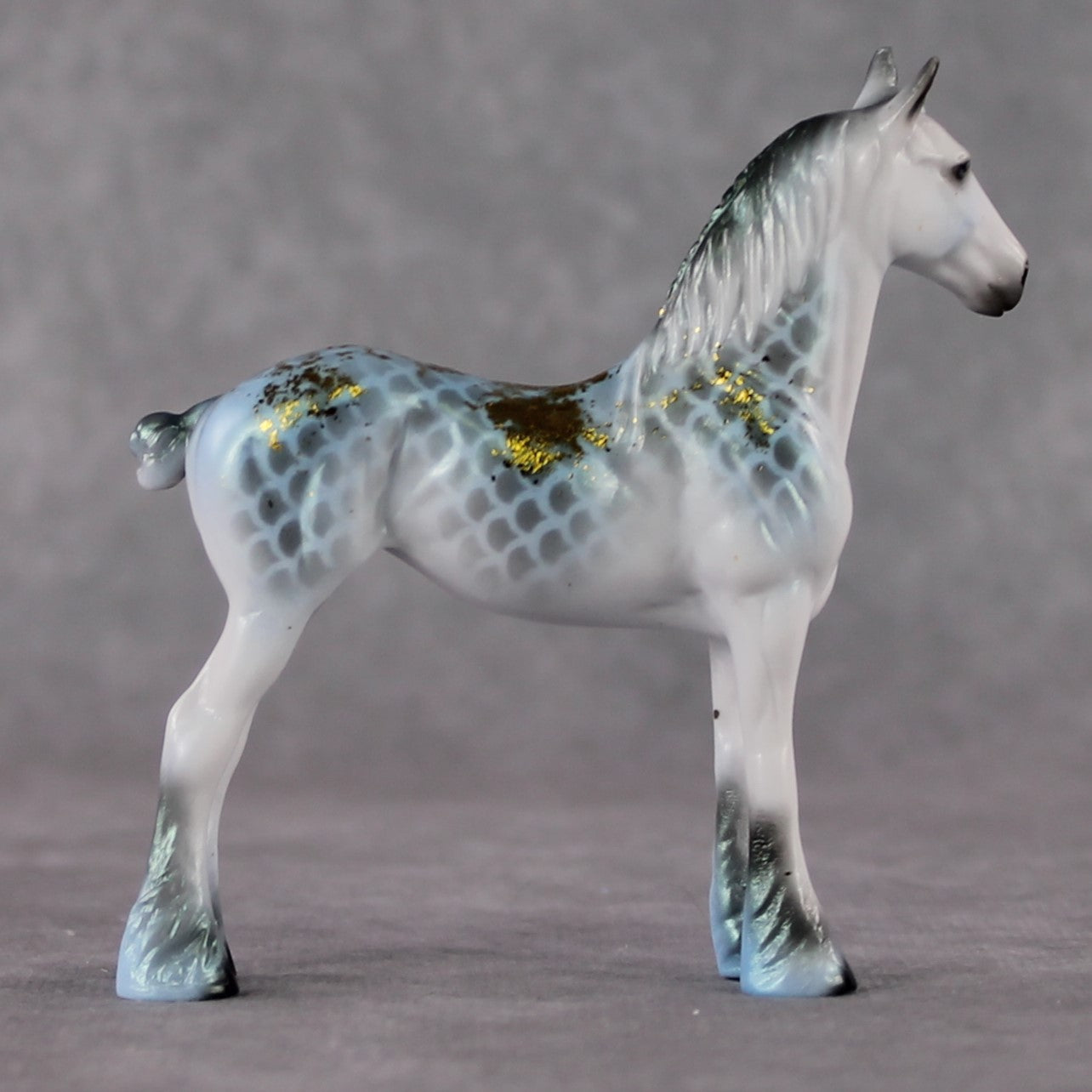 "Mini Ouroboros" LE-3 Iridescent Scaled Draft Chip By Ellen Robbins-Secret Surprise Chip Drop