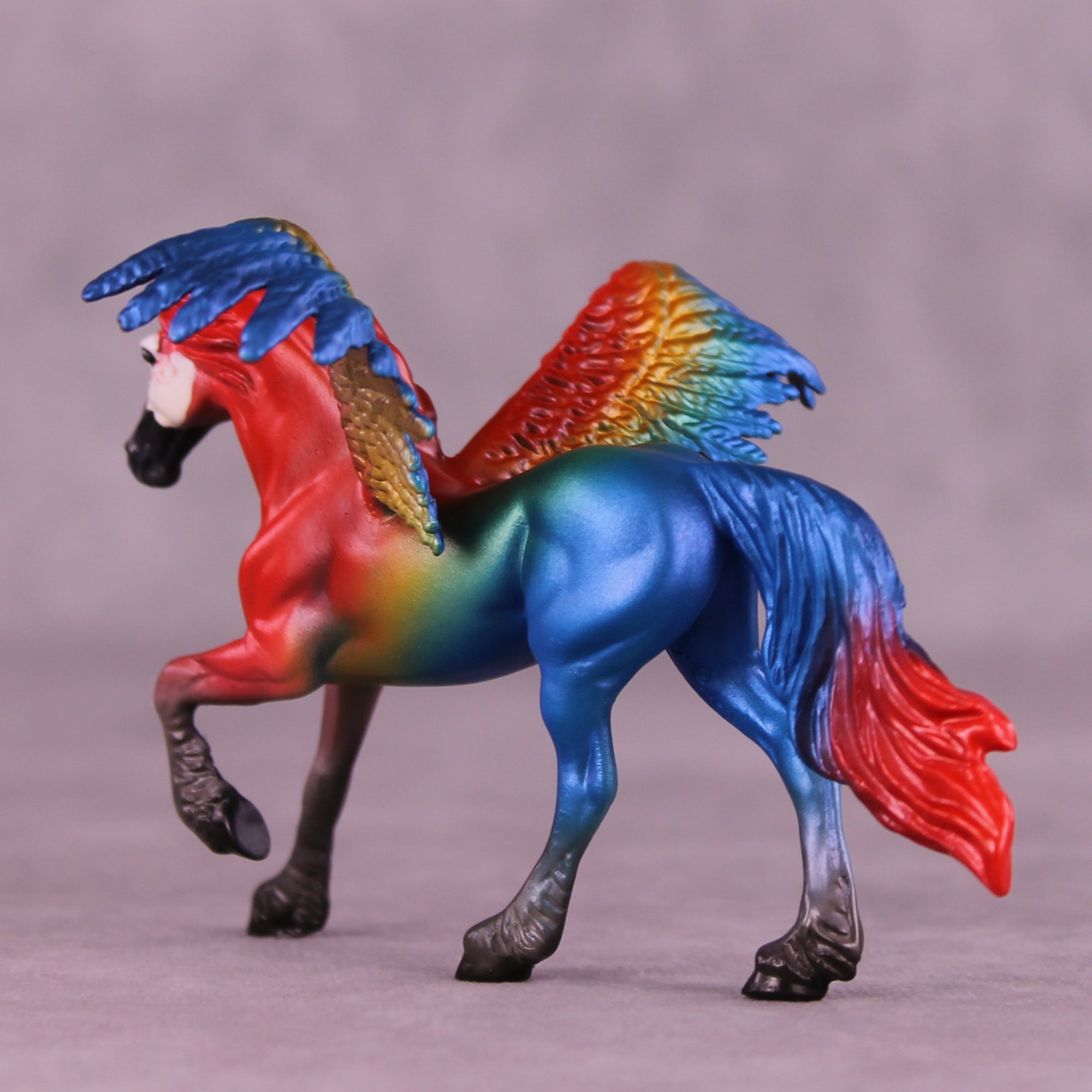 Scarlet Macaw FCM OOAK Chip Grab Bag by Jess Hamill MS25