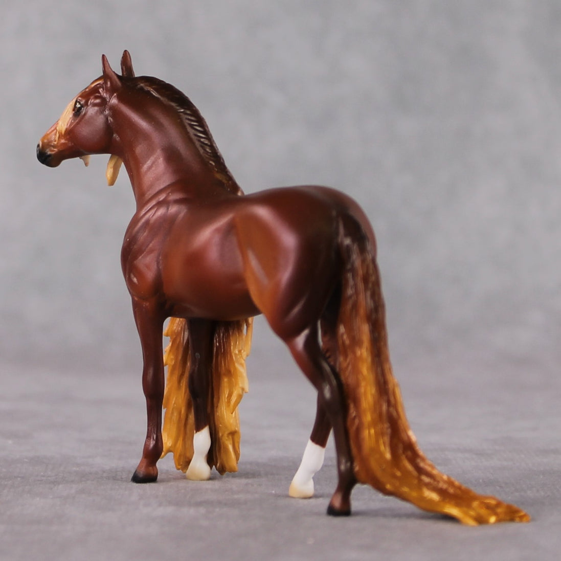 "Mini Lilikoi" OOAK Dappled Chestnut Andalusian Chip By Ellen Robbins-Secret Surprise Chip Drop