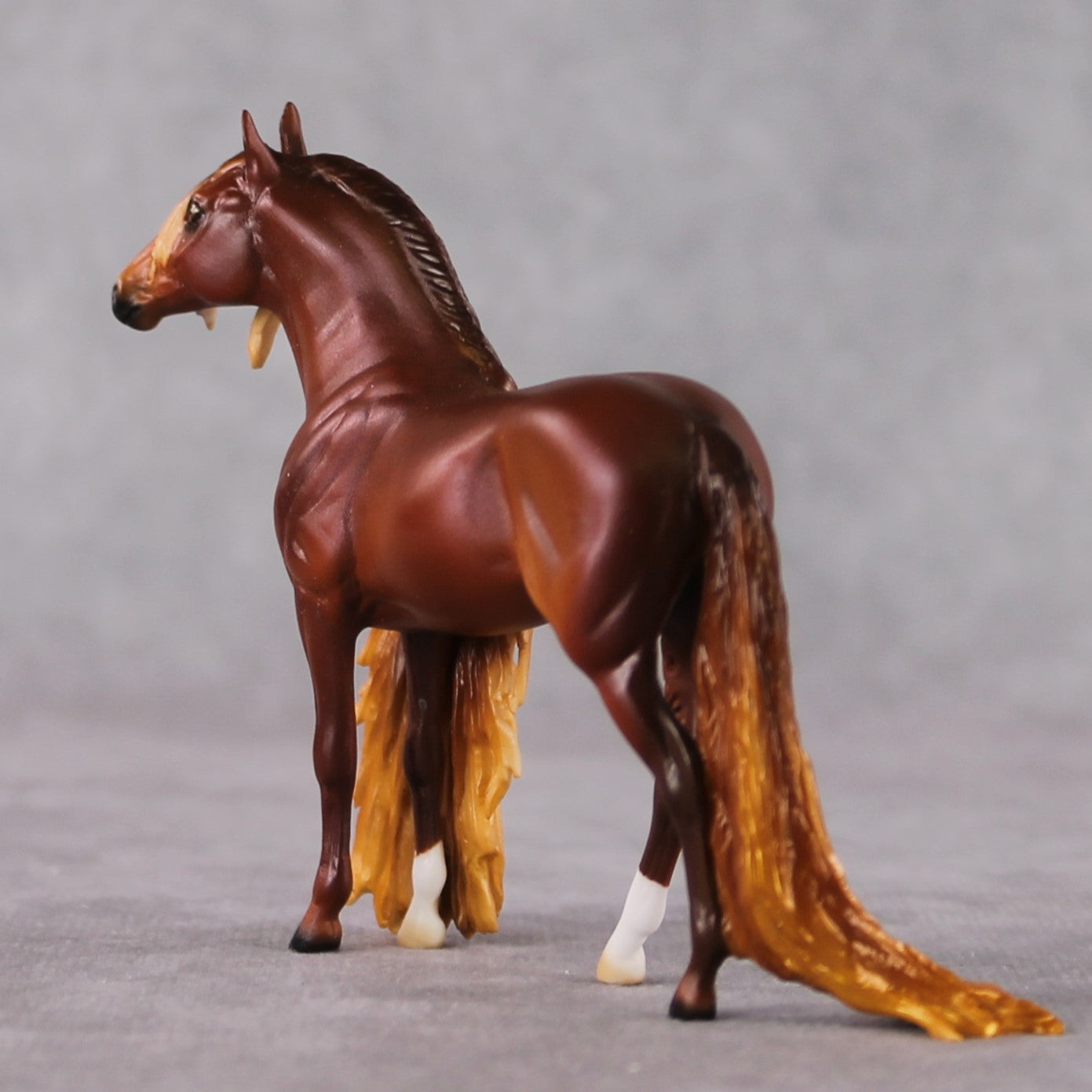 "Mini Lilikoi" OOAK Dappled Chestnut Andalusian Chip By Ellen Robbins-Secret Surprise Chip Drop