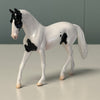 Inkblot OOAK Black Tobiano Warmblood Chip By Jess Hamill EQ24