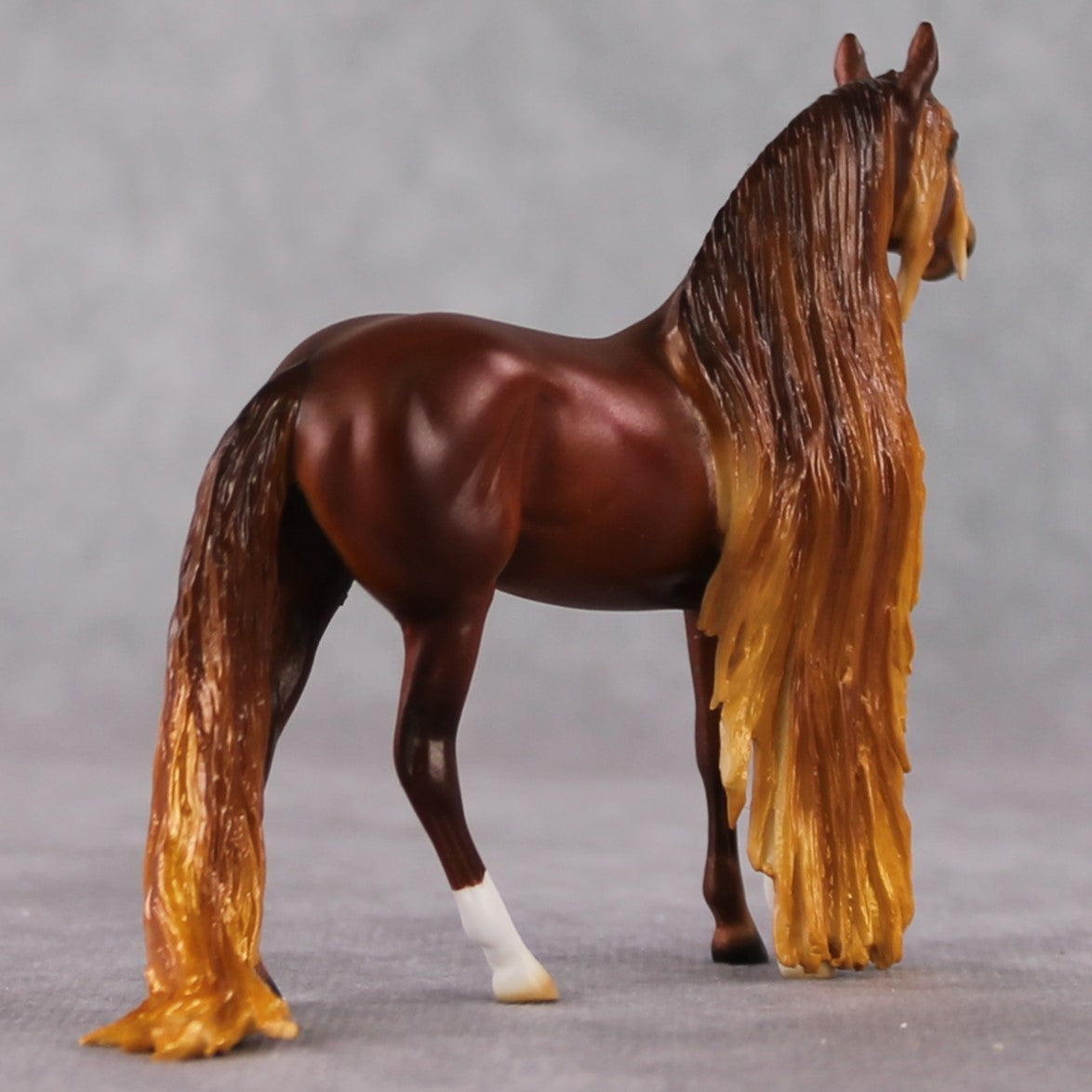 "Mini Lilikoi" OOAK Dappled Chestnut Andalusian Chip By Ellen Robbins-Secret Surprise Chip Drop