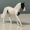 Inkblot OOAK Black Tobiano Warmblood Chip By Jess Hamill EQ24