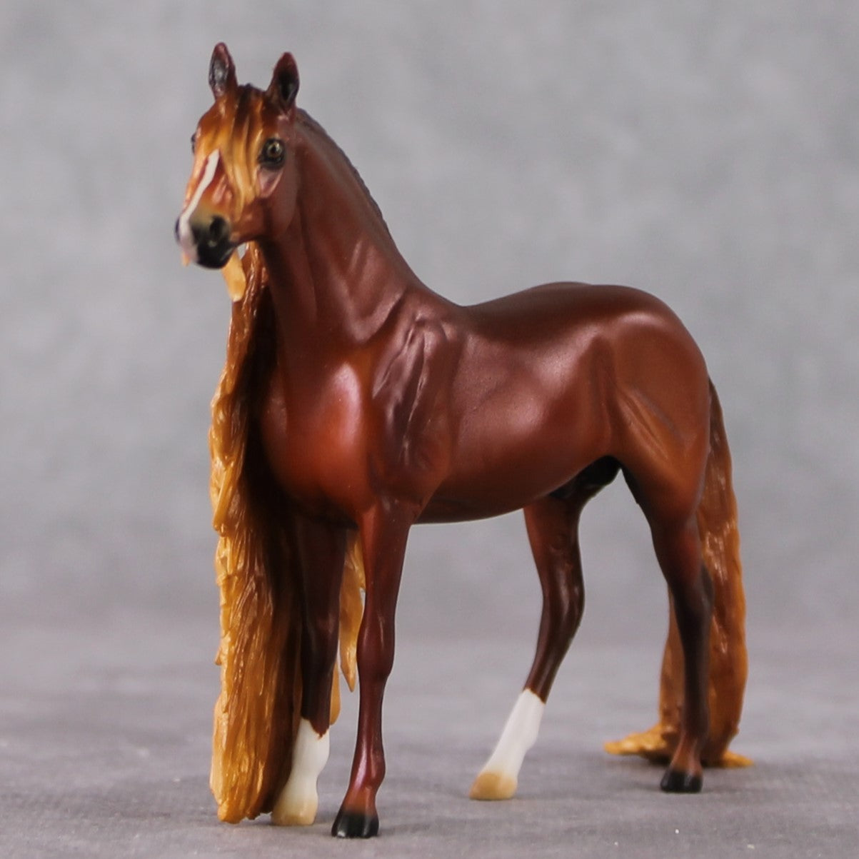 "Mini Lilikoi" OOAK Dappled Chestnut Andalusian Chip By Ellen Robbins-Secret Surprise Chip Drop