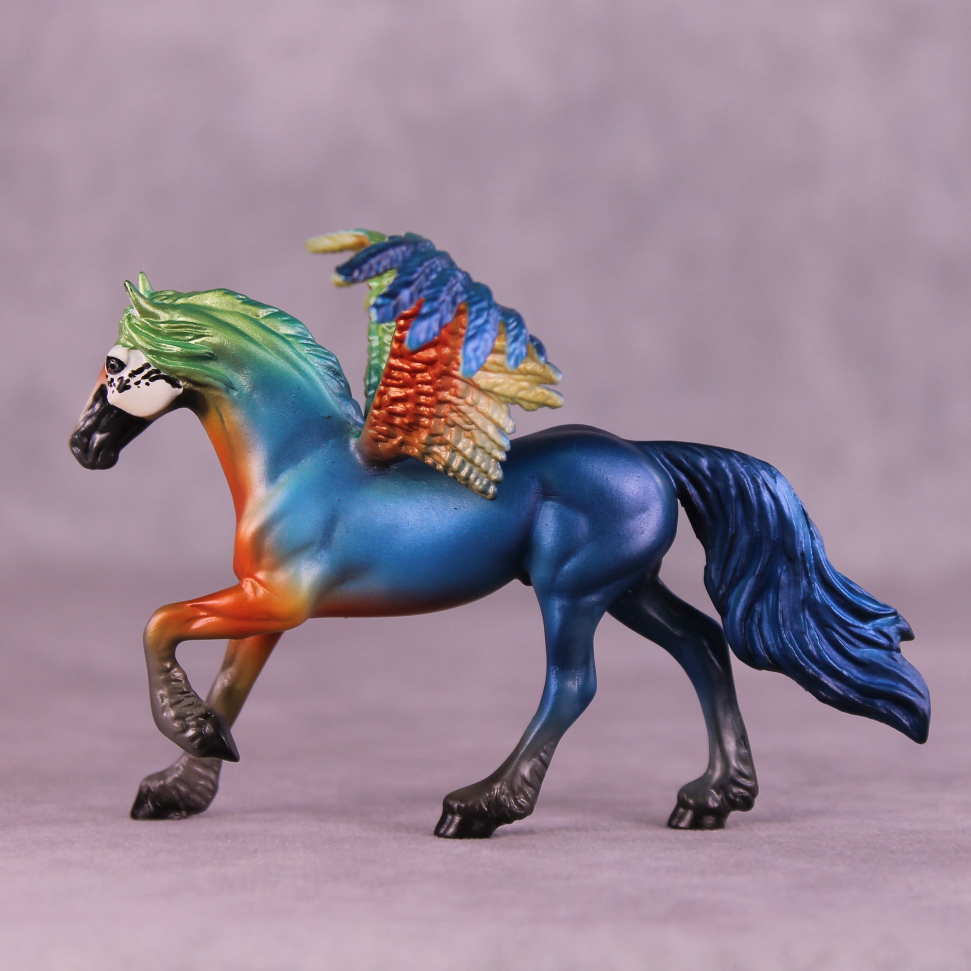 Harlequin Macaw FCM OOAK Chip Grab Bag by Jess Hamill MS25