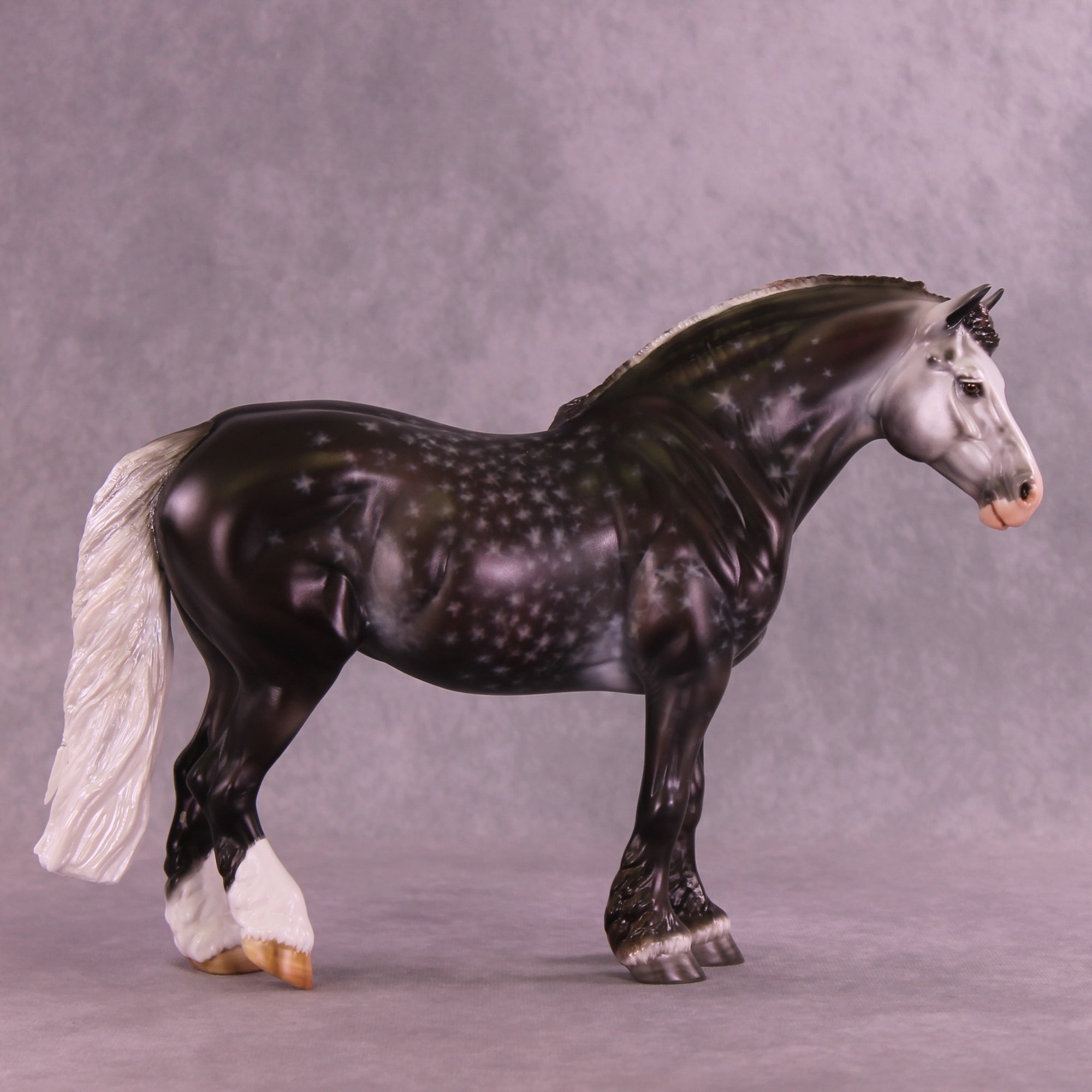 Tinsel &amp; Snowflakes OOAK EFCM Bunny by Carrie Keller HS25