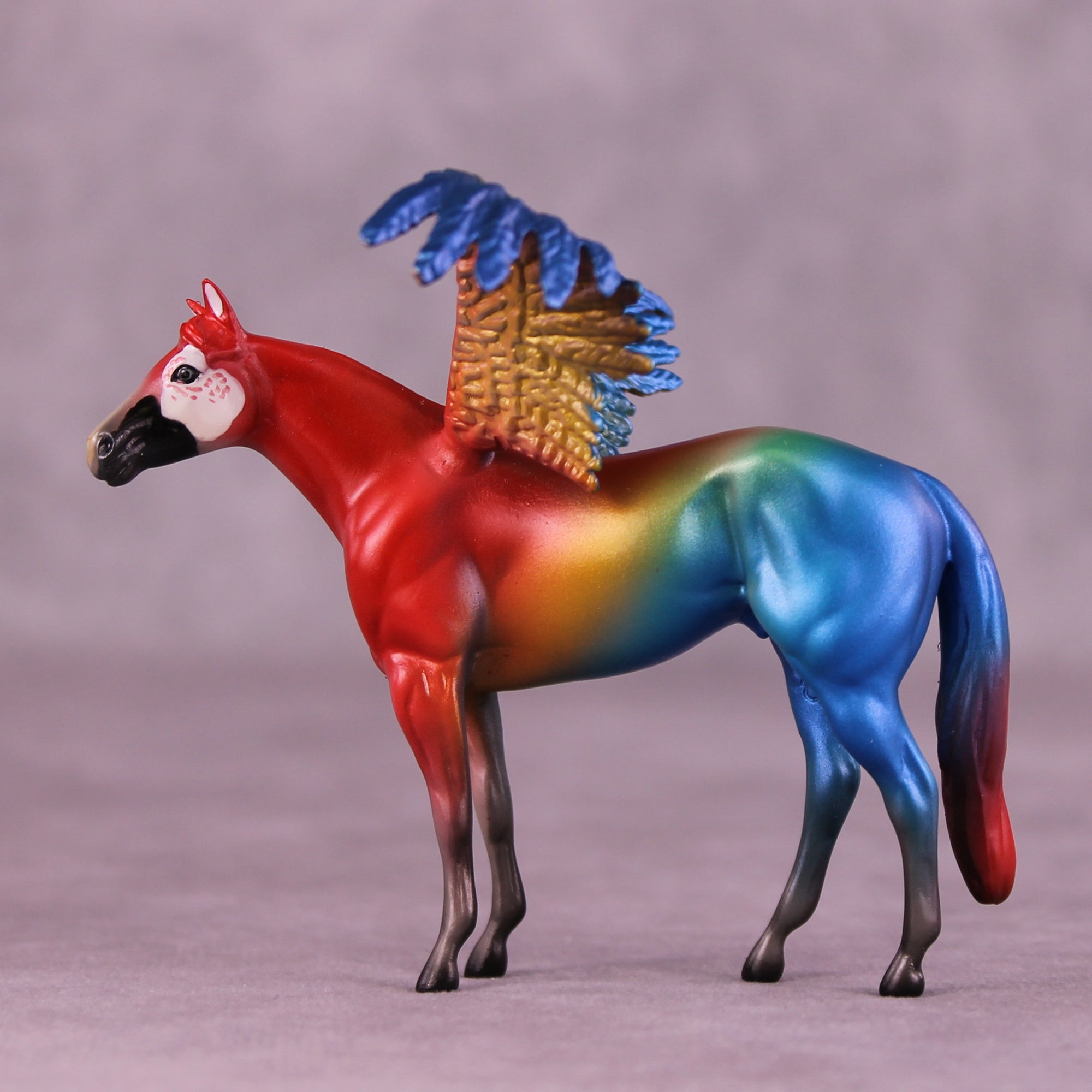 Scarlet Macaw FCM OOAK Chip Grab Bag by Jess Hamill MS25