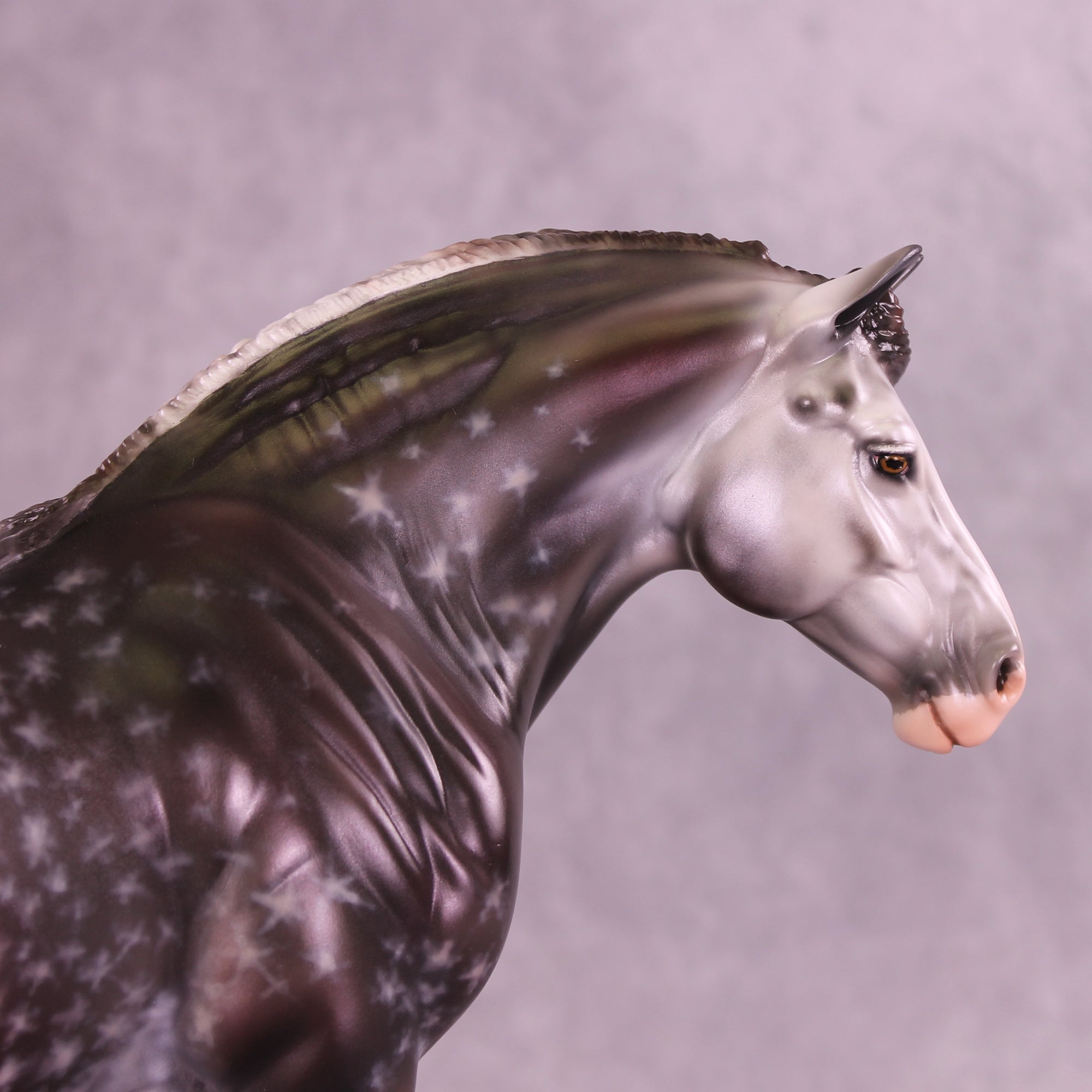 Tinsel &amp; Snowflakes OOAK EFCM Bunny by Carrie Keller HS25