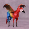 Scarlet Macaw FCM OOAK Chip Grab Bag by Jess Hamill MS25