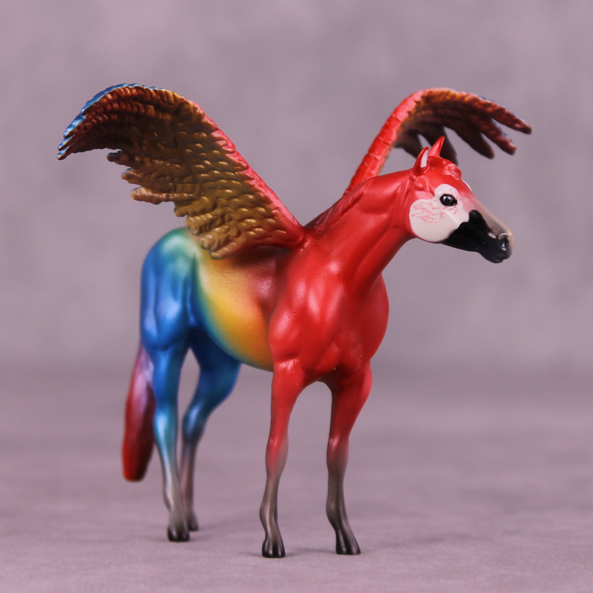 Scarlet Macaw FCM OOAK Chip Grab Bag by Jess Hamill MS25