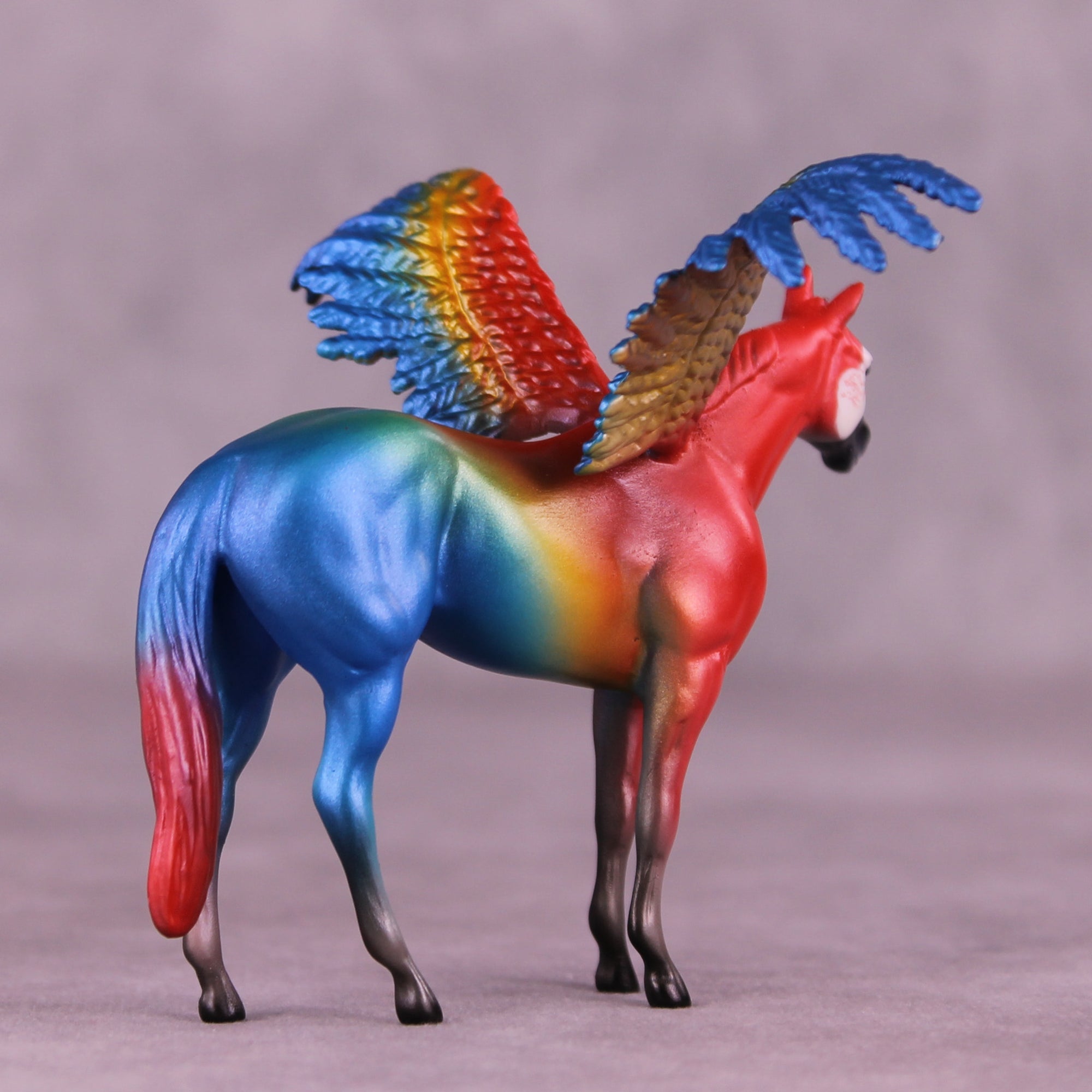 Scarlet Macaw FCM OOAK Chip Grab Bag by Jess Hamill MS25