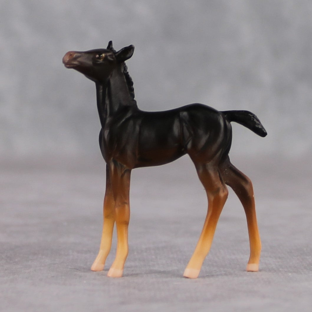"Mini Becca" Mouse Series OOAK Chestnut Foal Chip By Jamie Adamson-Secret Surprise Chip Drop