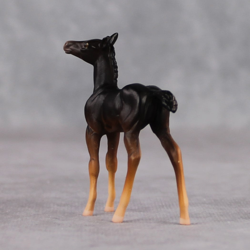"Mini Becca" Mouse Series OOAK Chestnut Foal Chip By Jamie Adamson-Secret Surprise Chip Drop