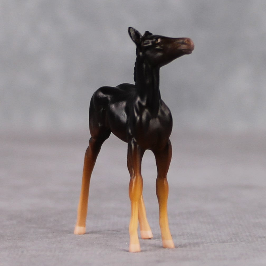 "Mini Becca" Mouse Series OOAK Chestnut Foal Chip By Jamie Adamson-Secret Surprise Chip Drop
