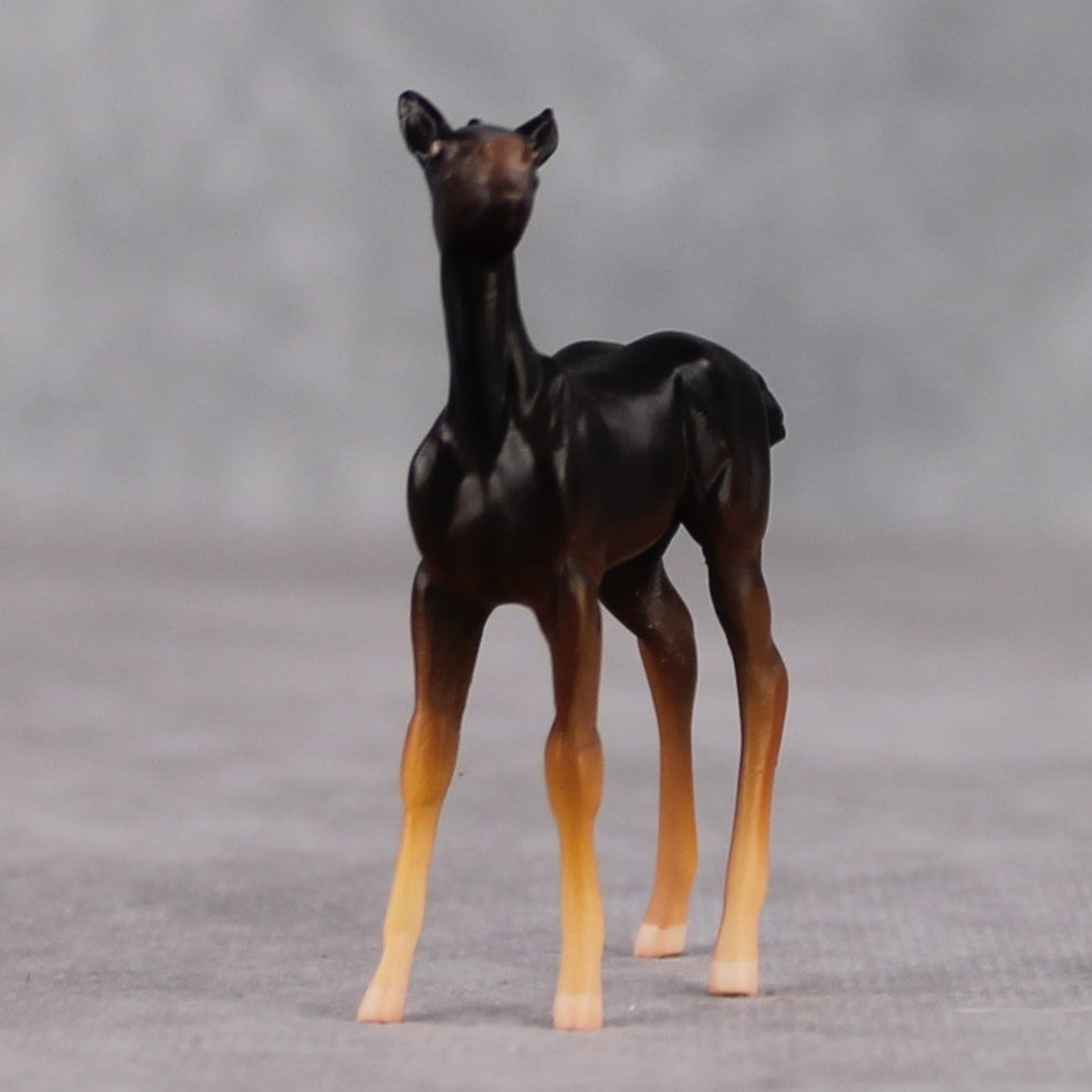 "Mini Becca" Mouse Series OOAK Chestnut Foal Chip By Jamie Adamson-Secret Surprise Chip Drop