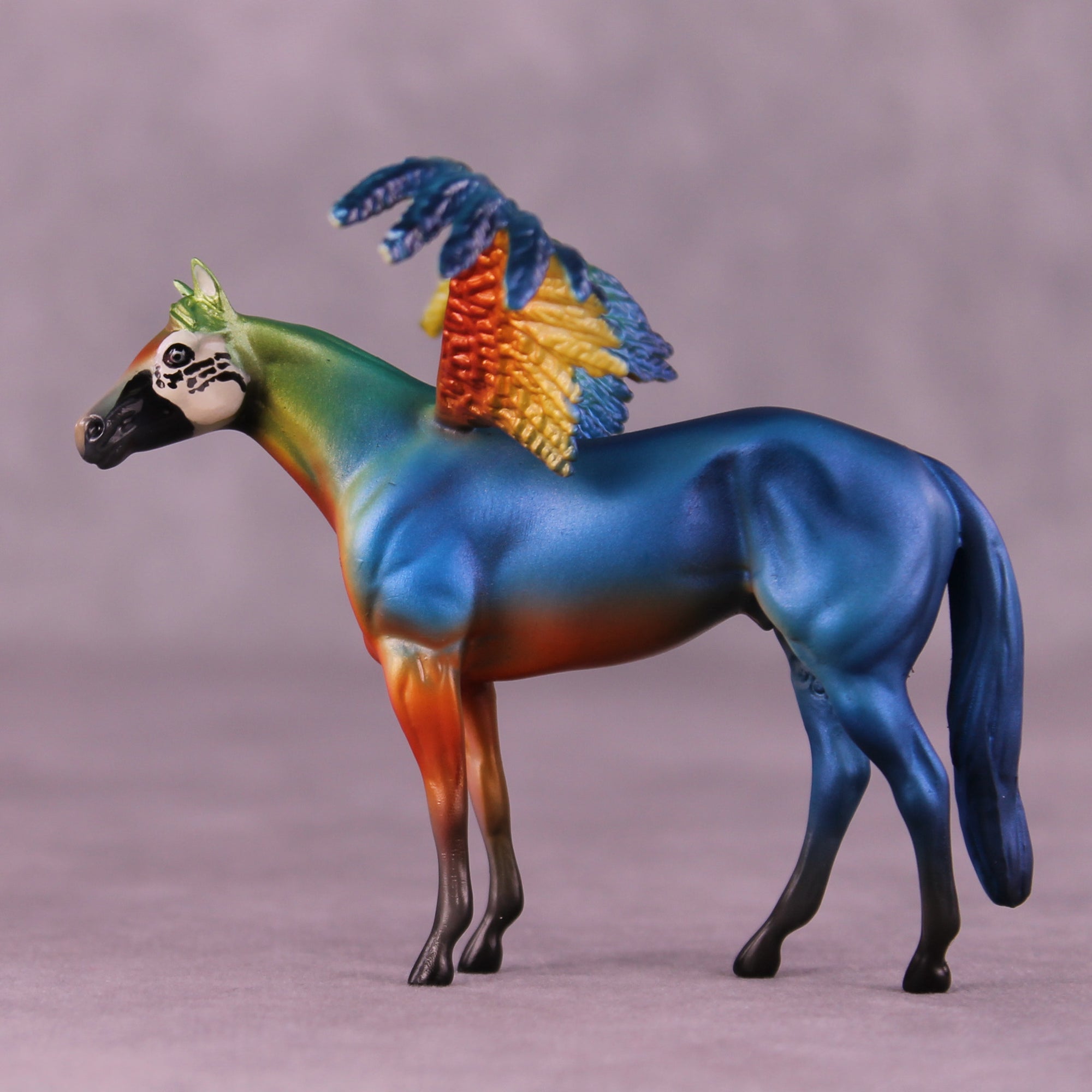 Harlequin Macaw FCM OOAK Chip Grab Bag by Jess Hamill MS25