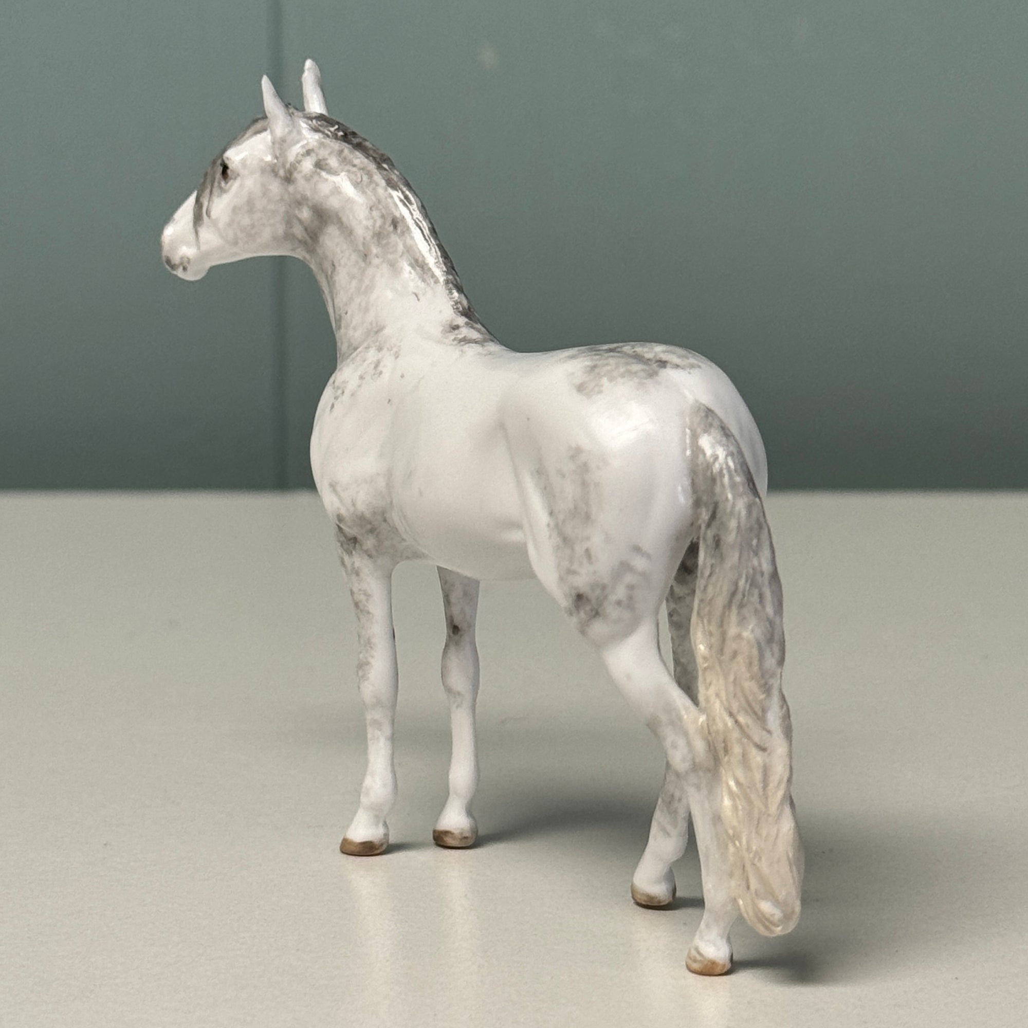 Elegant OOAK Grey Andalusian Chip By Andrea Thomason EQ24