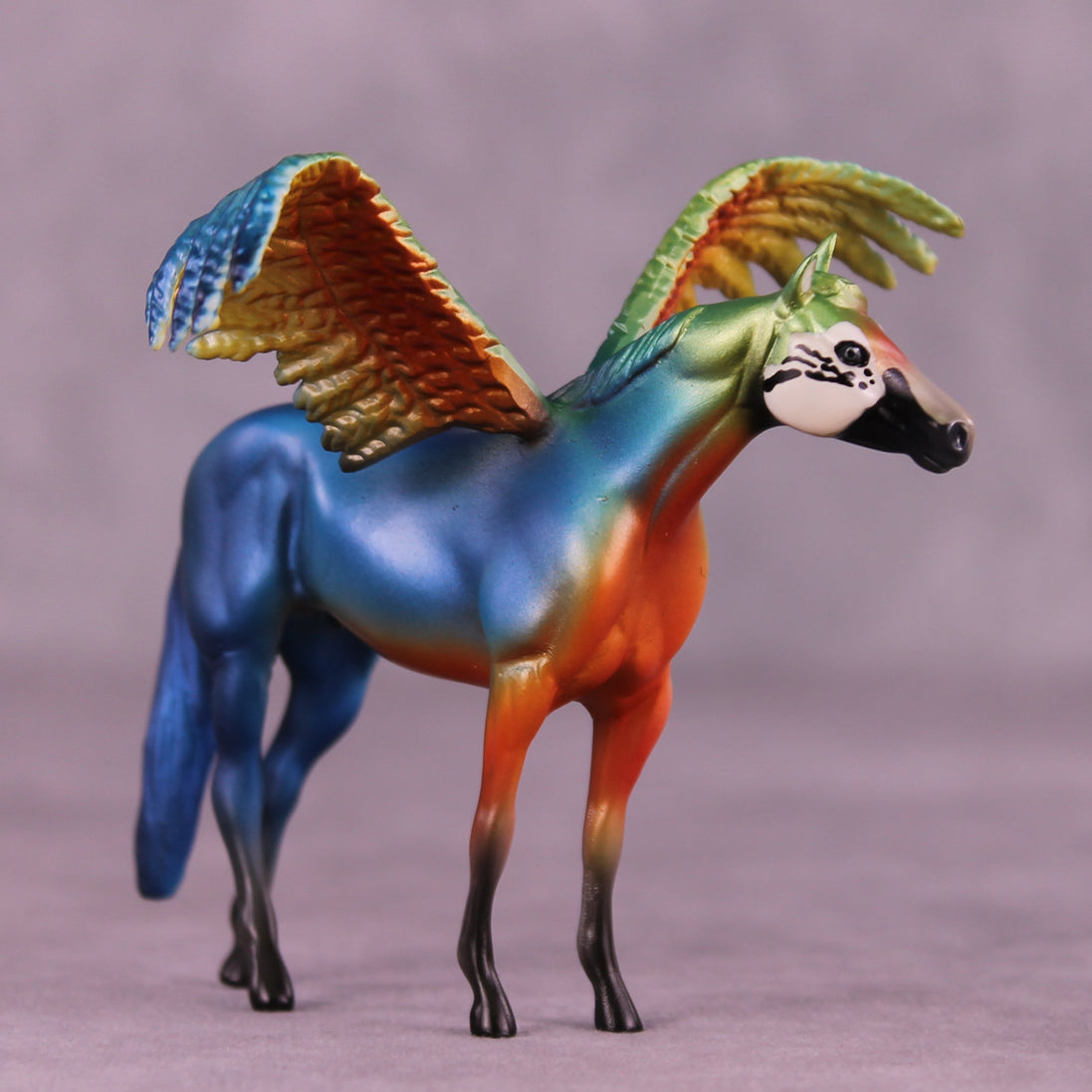 Harlequin Macaw FCM OOAK Chip Grab Bag by Jess Hamill MS25