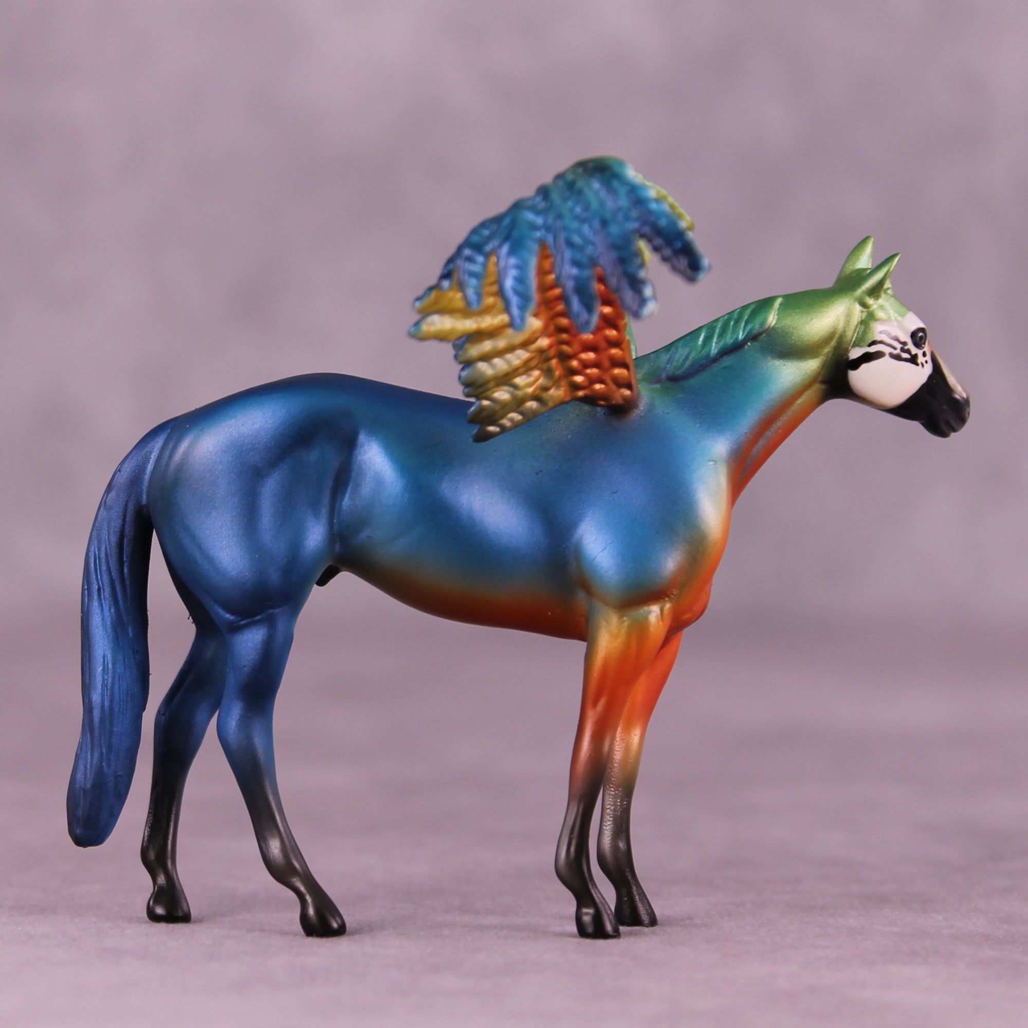 Harlequin Macaw FCM OOAK Chip Grab Bag by Jess Hamill MS25