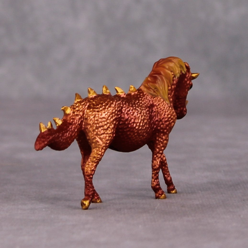 "The Chestnut Mare" OOAK Custom Coppery Red Pony Chip By Kristin Cermele - Gemstone Series