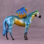 Blue and Gold Macaw FCM OOAK Chip Grab Bag by Jess Hamill MS25