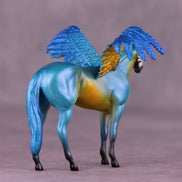 Blue and Gold Macaw FCM OOAK Chip Grab Bag by Jess Hamill MS25