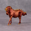 The Chestnut Mare OOAK Custom Coppery Red Pony Chip By Kristin Cermele - Gemstone Series