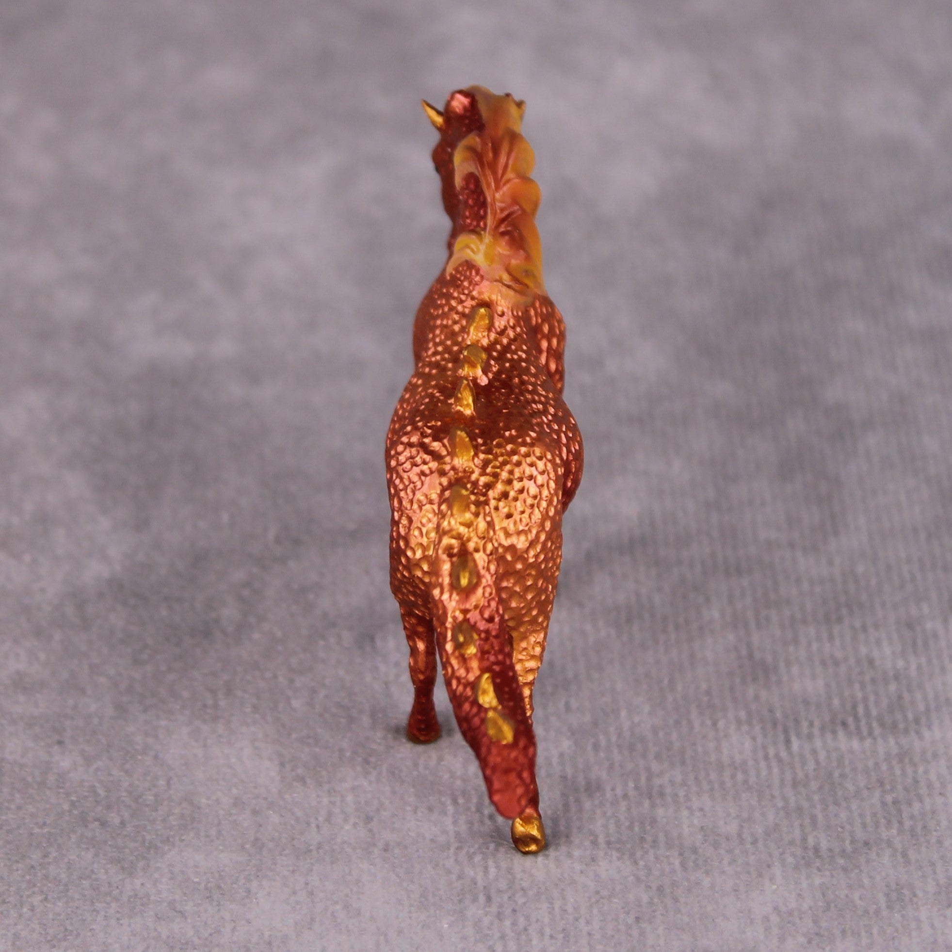 "The Chestnut Mare" OOAK Custom Coppery Red Pony Chip By Kristin Cermele - Gemstone Series